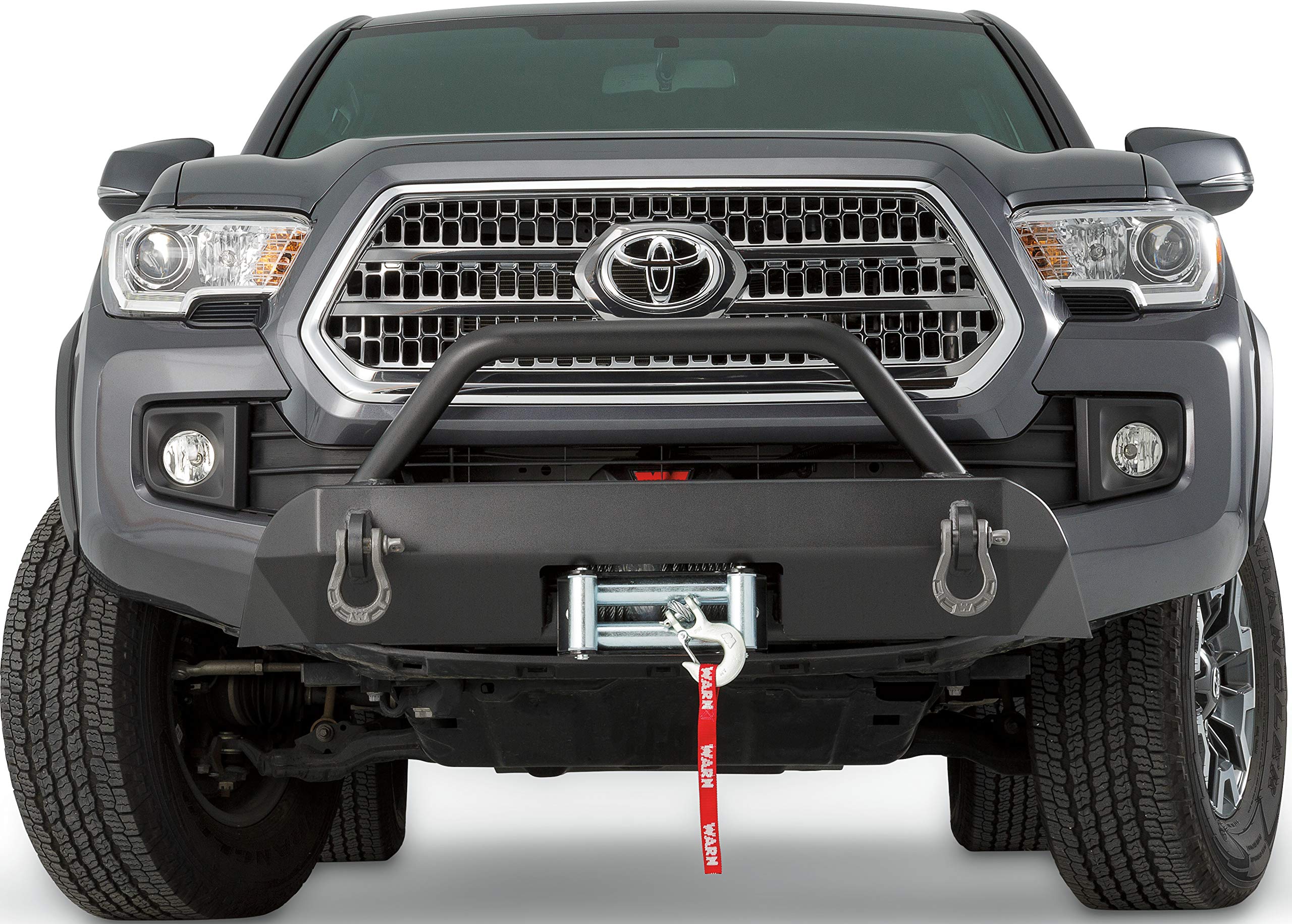 100044 WARN Semi-Hidden Winch Mount Kit for Toyota Tacoma (2016-2018) , GRAY