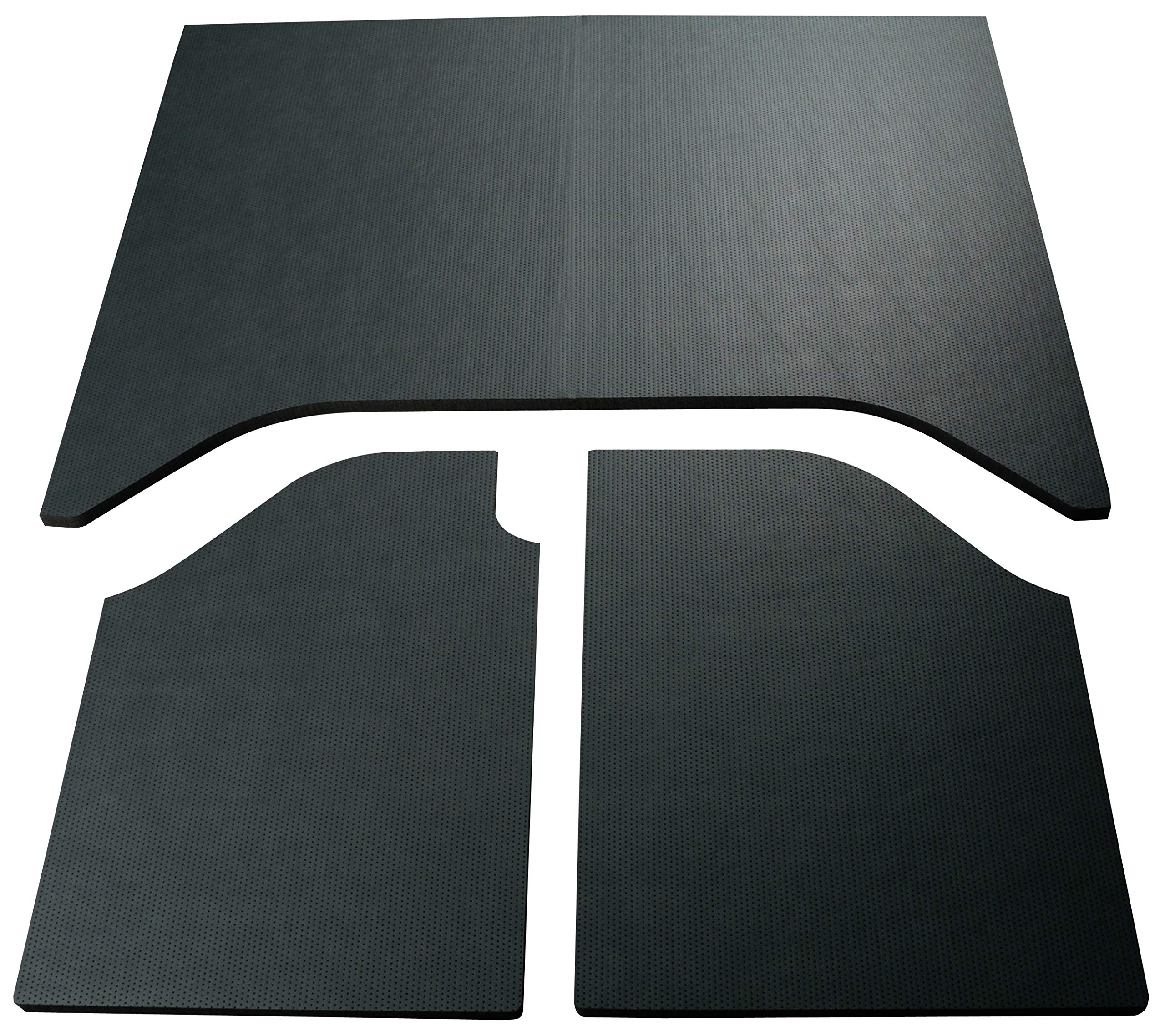 Design Engineering Boom Mat 050156 Leather Look Black Sound Deadening Headliner Compatible with 2-Door Jeep Wrangler (2007-2010)