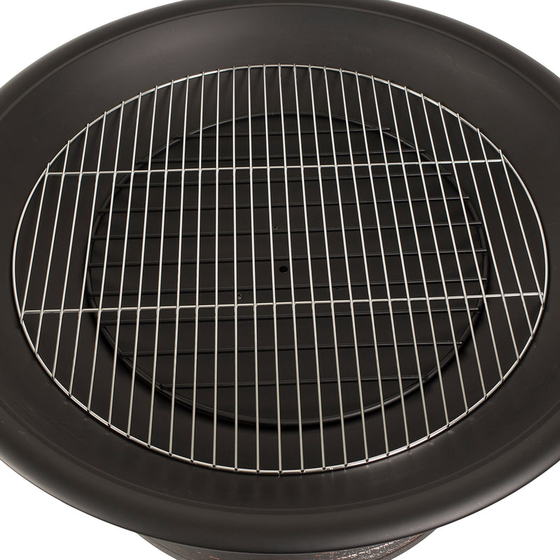 Palmetto OFW717RC Pleasant Hearth Fire Pit with Cooking Grid