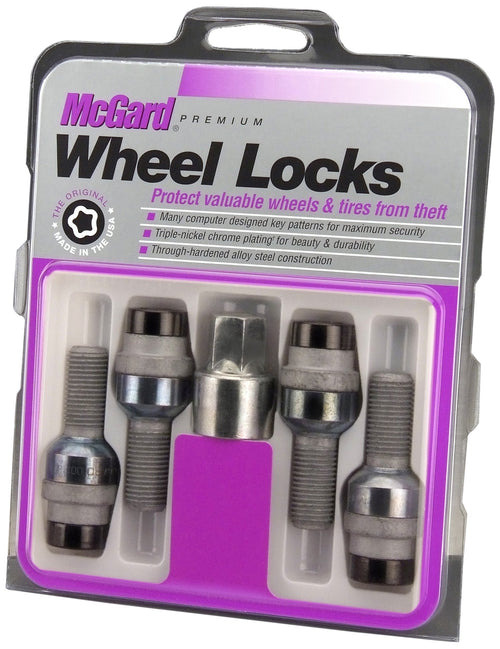 Black McGard 28320 Bolt Style Radius Seat Lock Set (M14 x 1.5) - Set of 4