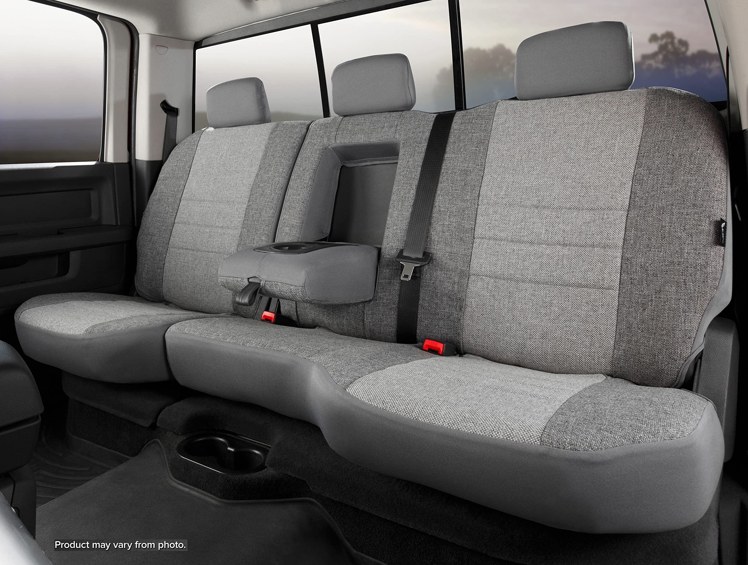 Gray FIA OE32-79 Custom Fit Rear Seat Cover Split Seat 60/40 - Tweed