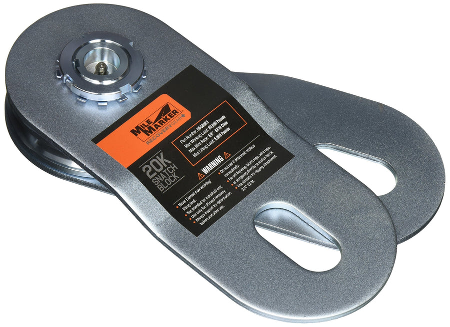 Snatch Block Mile Marker 60-50083 20000 lb. Rating Snatch Block