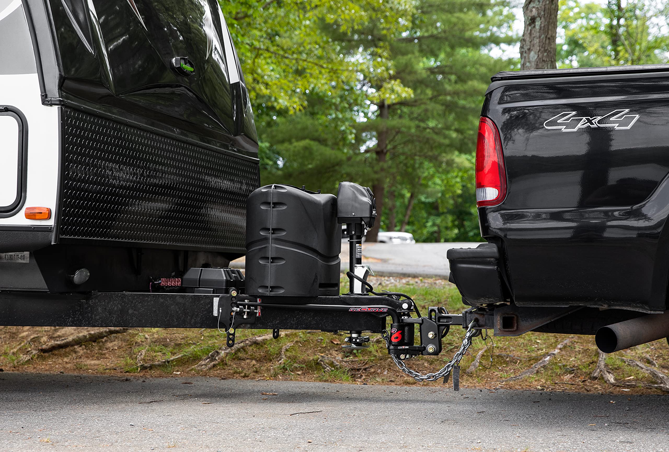 Eaz-Lift Camco ReCurve R6 600lb Camper/RV Weight Distribution Hitch - Features Premium Adaptive Sway Control & Includes 2" Hitch Ball w/8,000lb Max Rating - 800lb Max Tongue Weight Rating (48779)