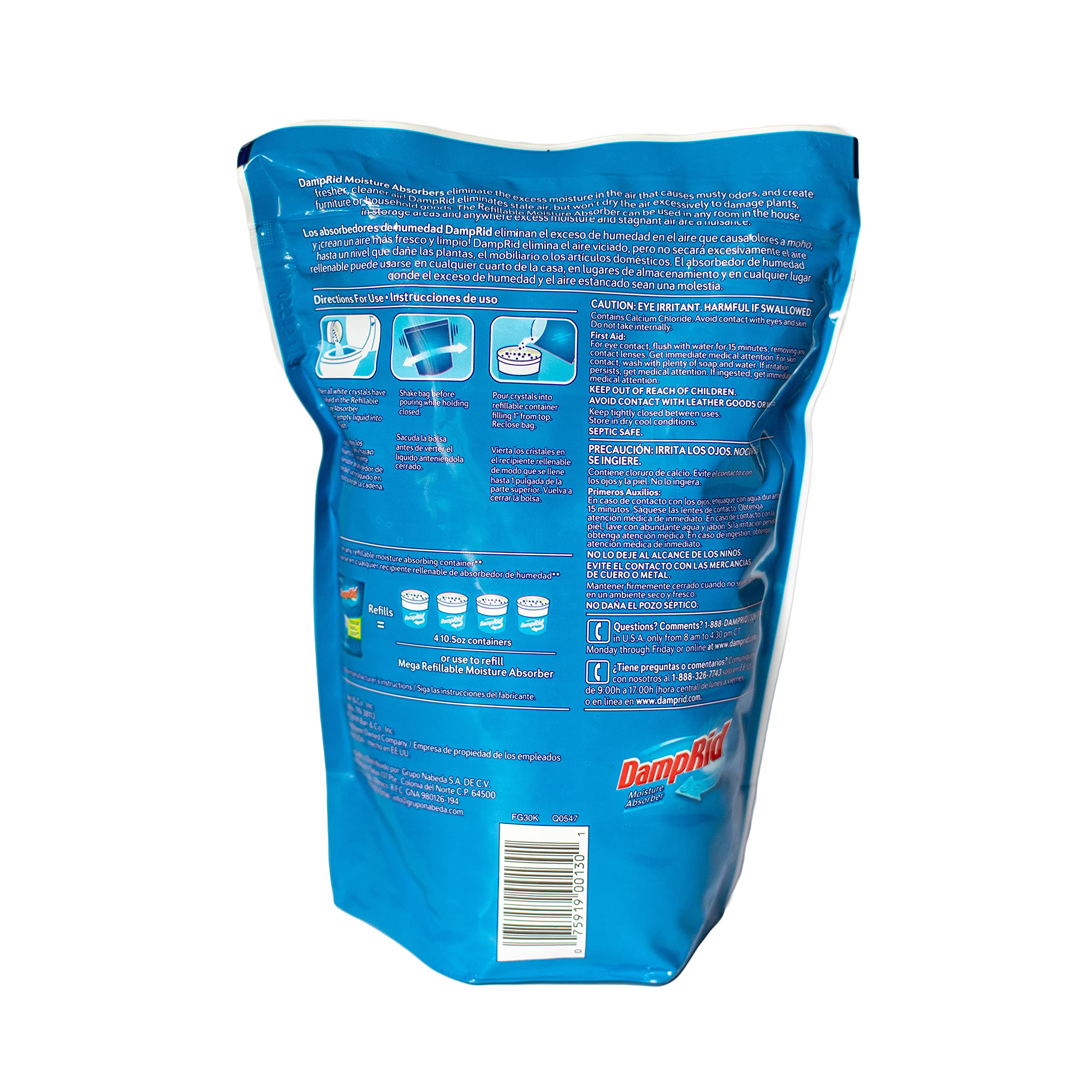 Fragrance Free DampRid Moisture Absorber - 42 oz. Refill Bag