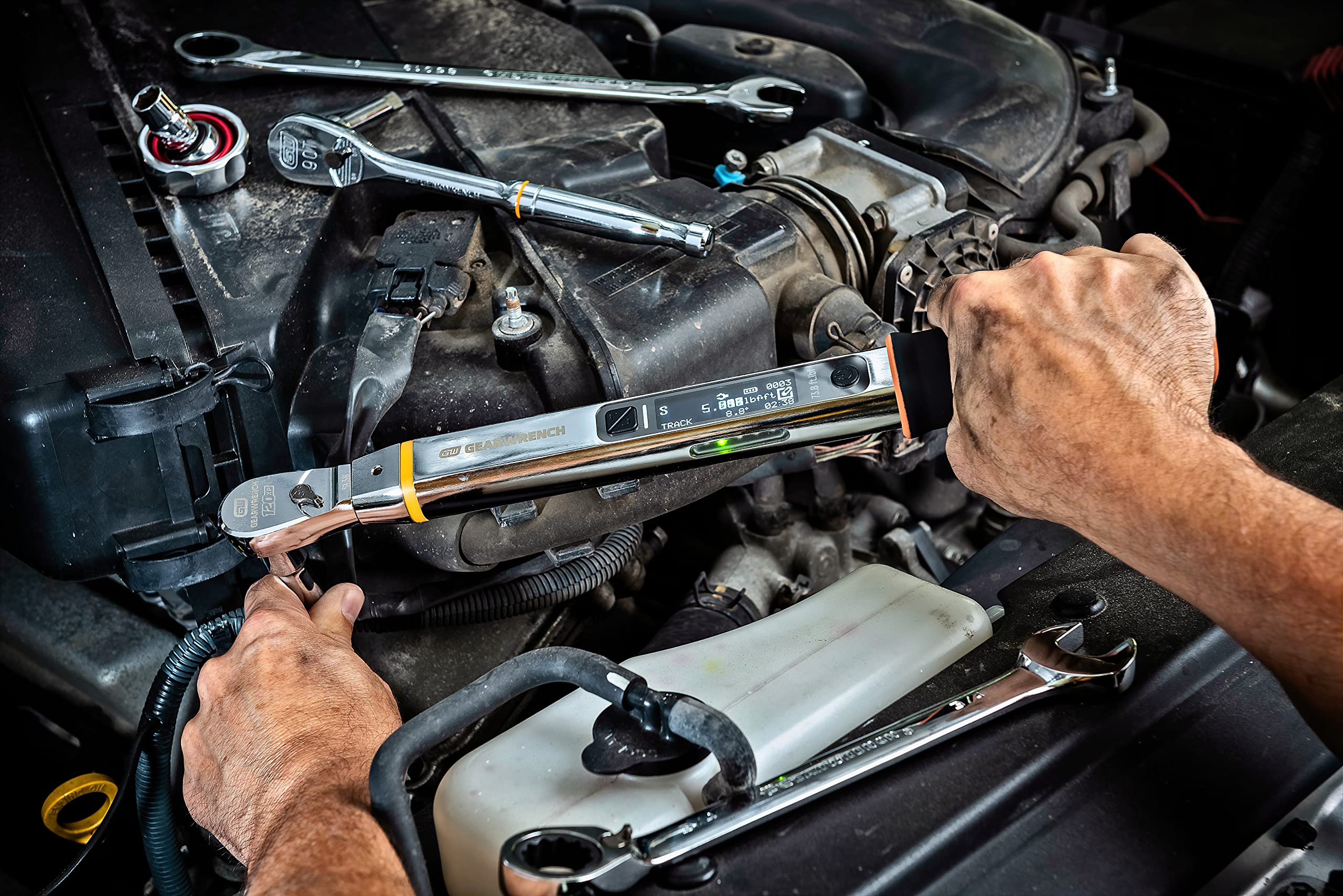 3/8" GEARWRENCH 120XP™ E-Spec Electronic Interchangeable Head Torque Wrench 14-28Nm - 85244