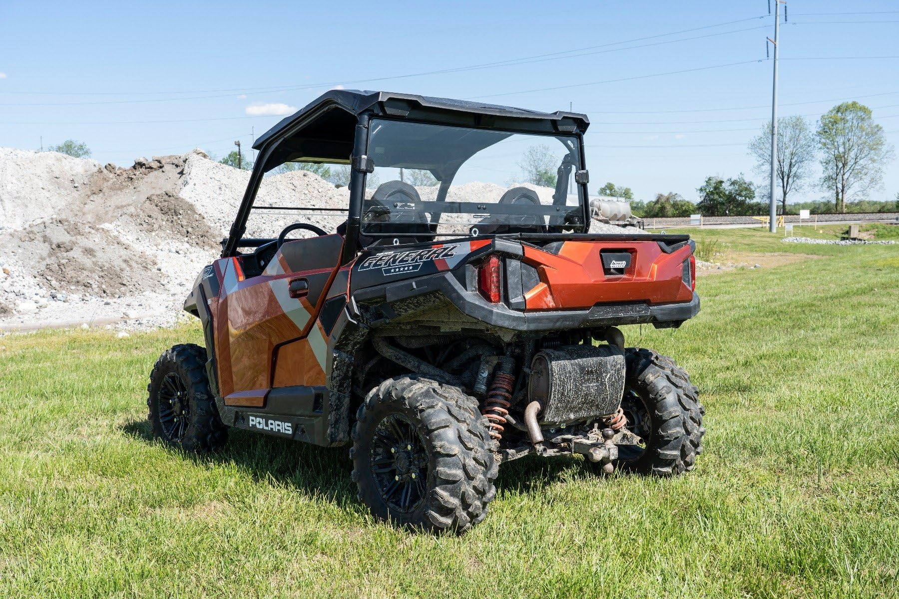 Polaris General Rear Windshield for Rough Country - 98162012