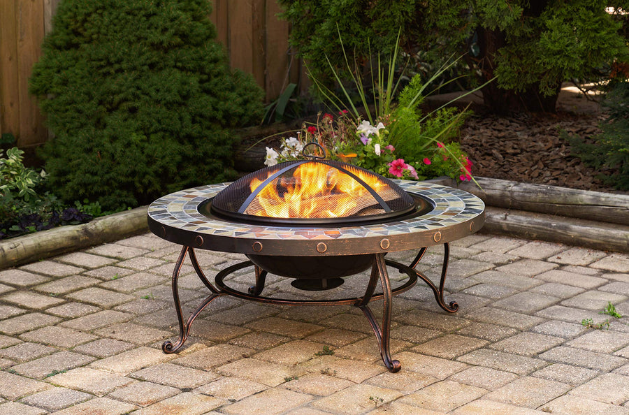Juniper Pleasant Hearth Slate Top Fire Pit