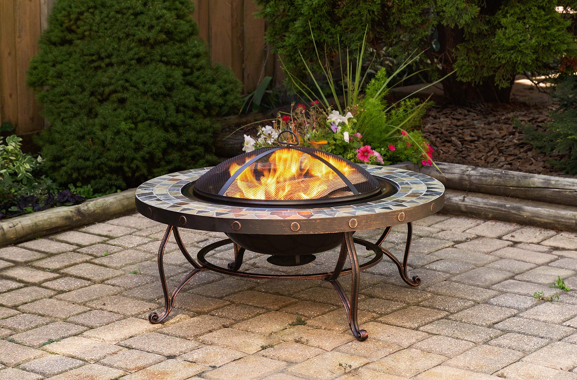 Juniper Pleasant Hearth Slate Top Fire Pit