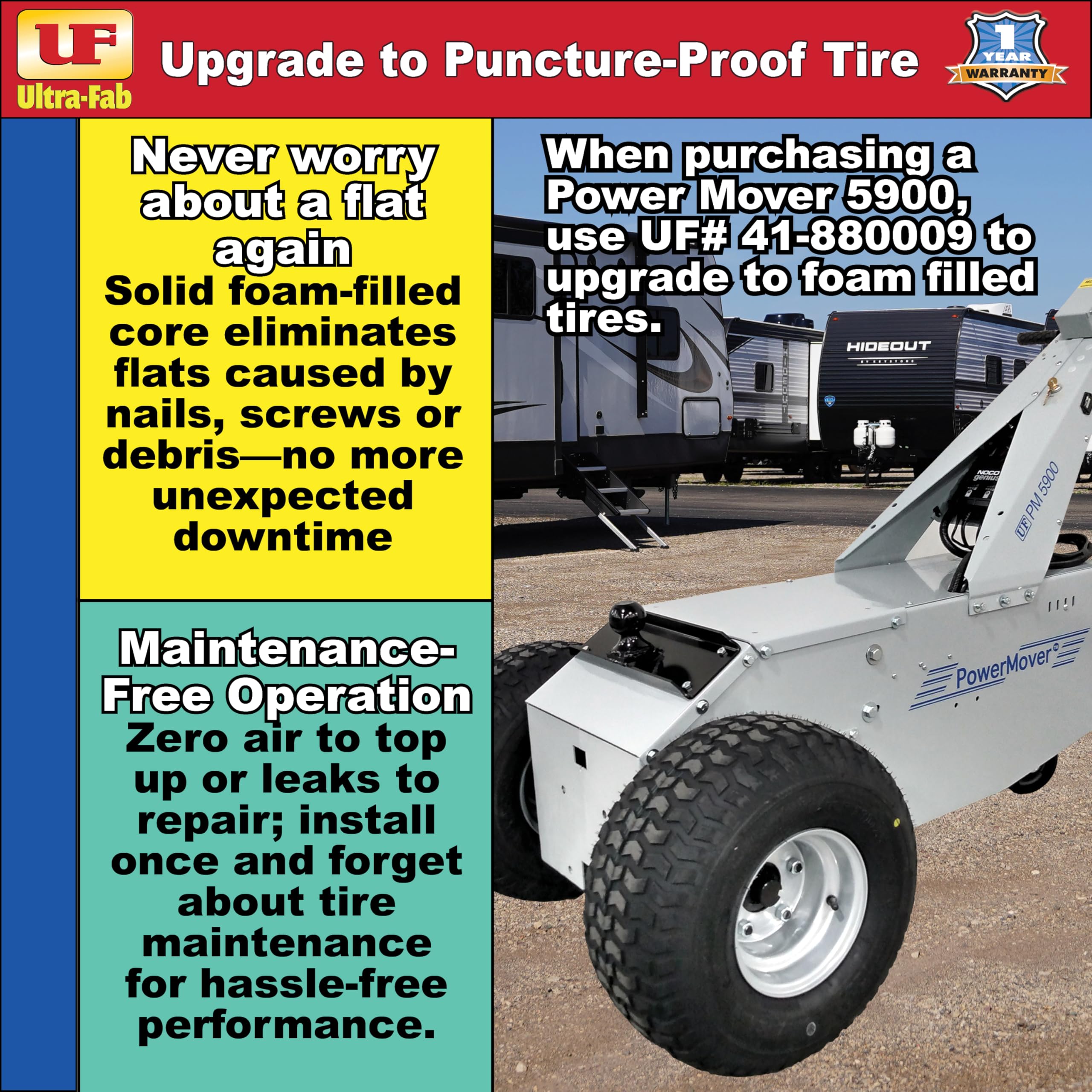 Two Tire Foam Filled Tire (Upgrade Only)