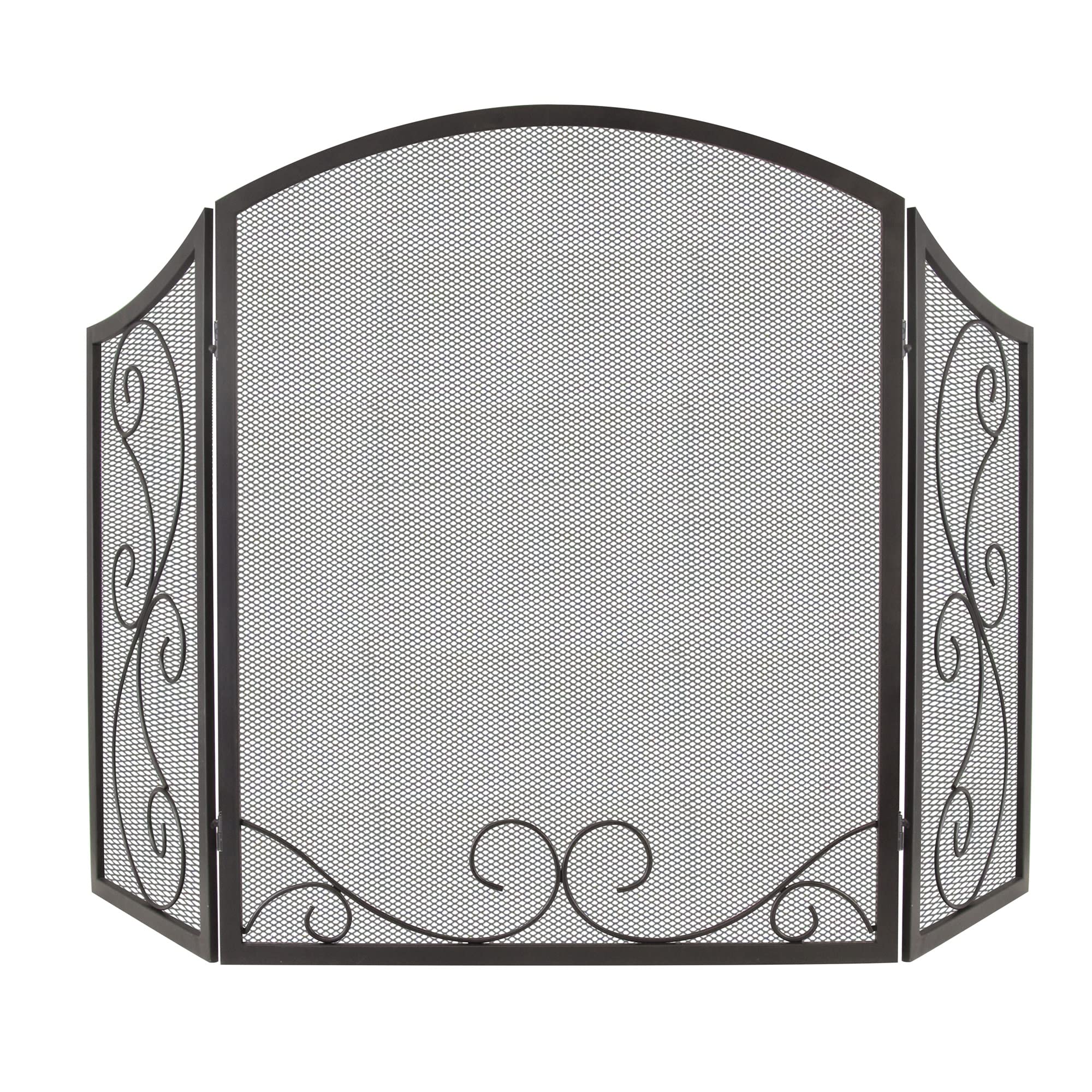 Scroll Iris Fireplace Screen
