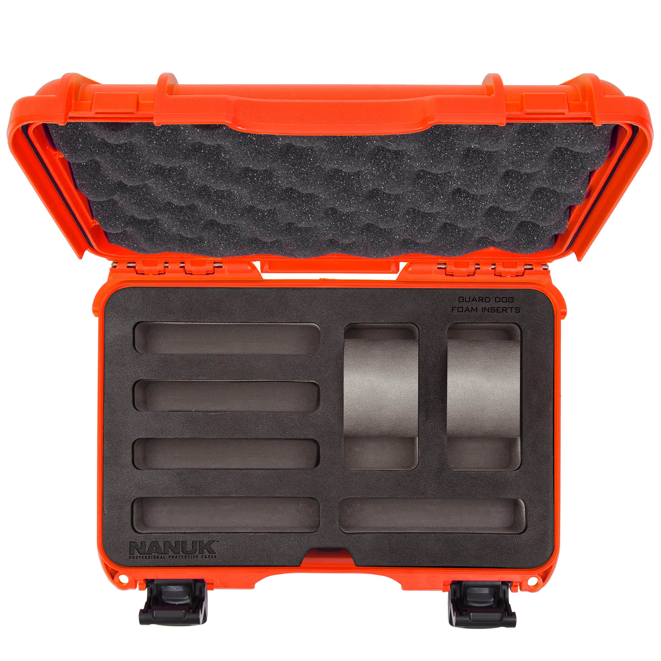 Cases Nanuk w/foam insert for 2 Watches and 5 Knives - Orange 909-2WT5KNI3