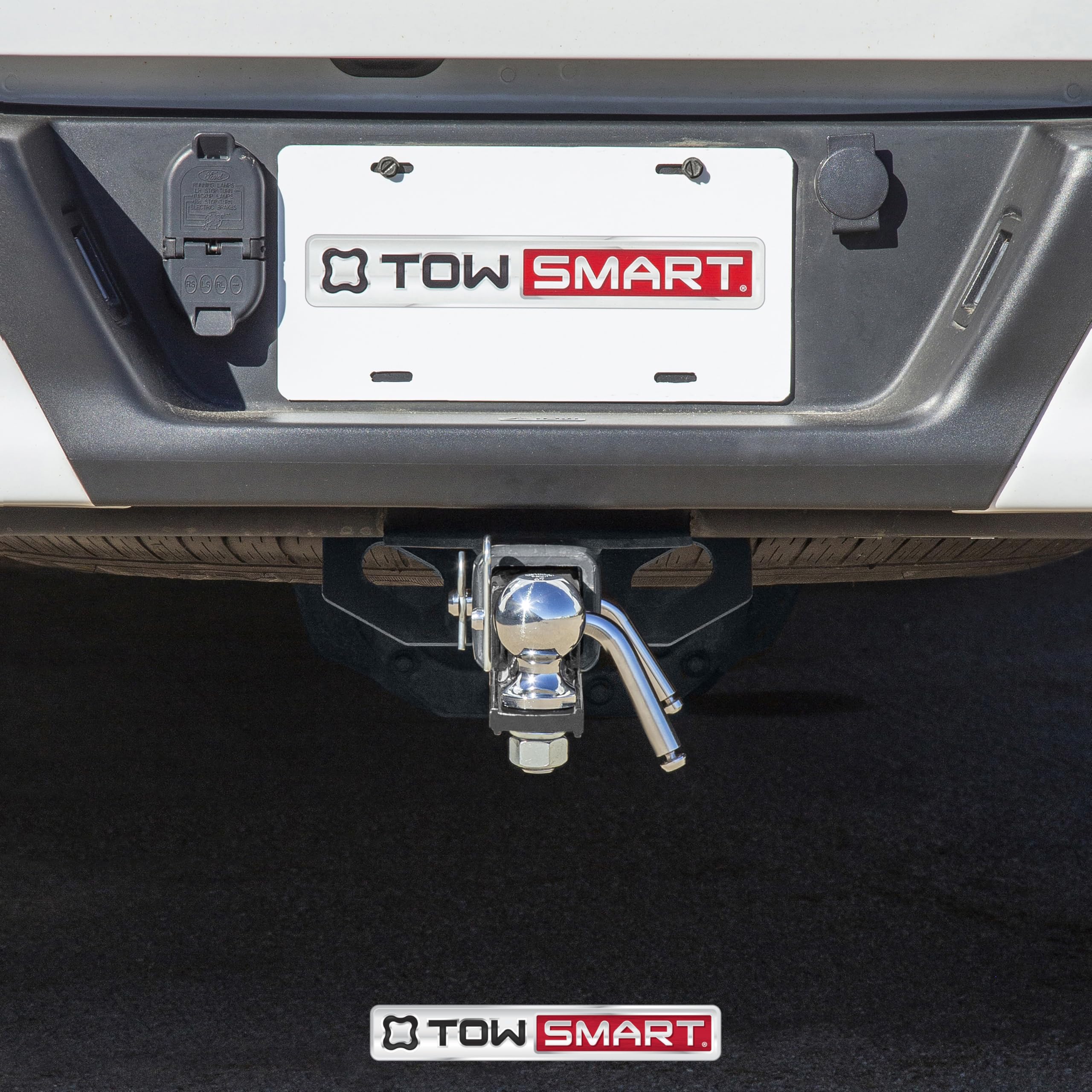 Class II TOWSMART Chrome Trailer Hitch Ball, 3,500 lb., 2 in. Ball Diameter, 3/4 in. x 1-1/2 in. Shank