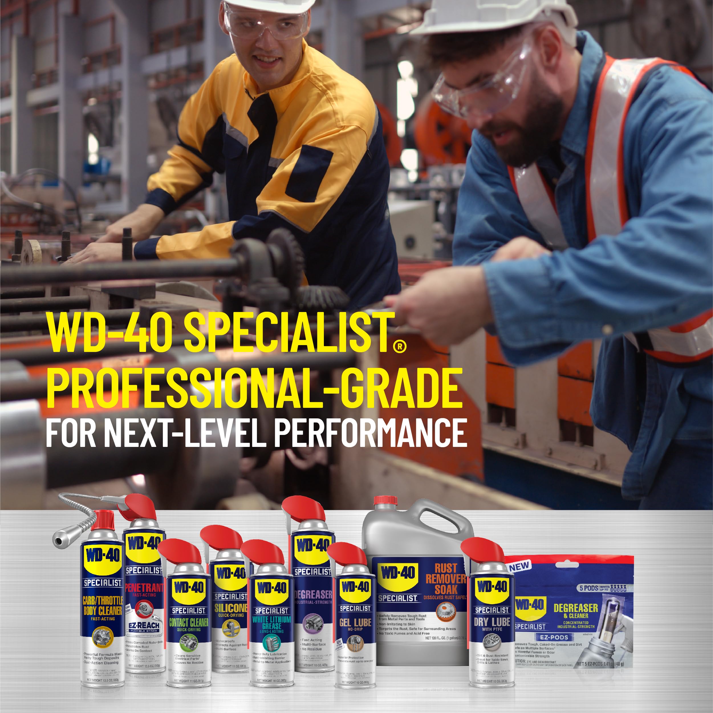 WD-40 Non-Fling Specialist Roller Chain Lubricant, 10 OZ [6-Pack]
