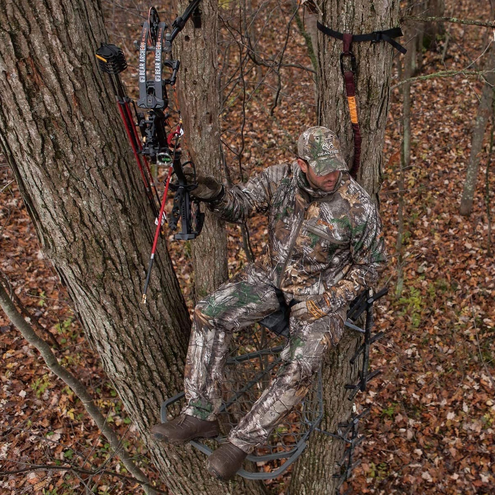 Helium Hang-On Tree Stand, Hawk Kickback XL
