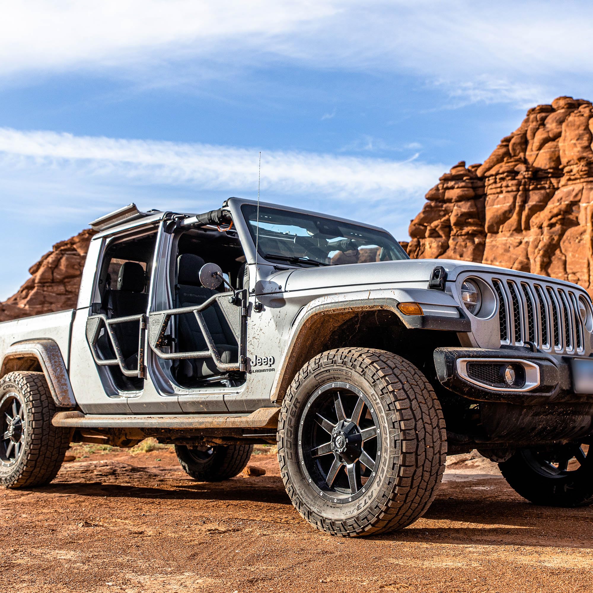 Razor EZ4X4 4-Door Aluminum Half Tube Doors for JLU Wrangler & JT Gladiator 2018-2023 Patent Pending