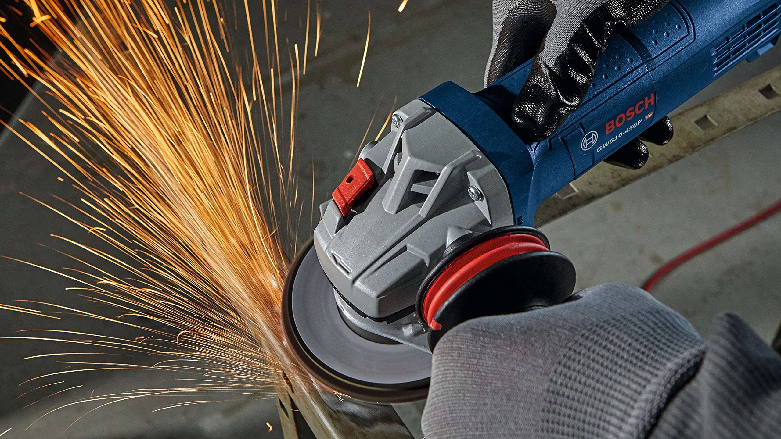 GWS10-450P Bosch 4-1/2 In. Ergonomic Angle Grinder with Paddle Switch