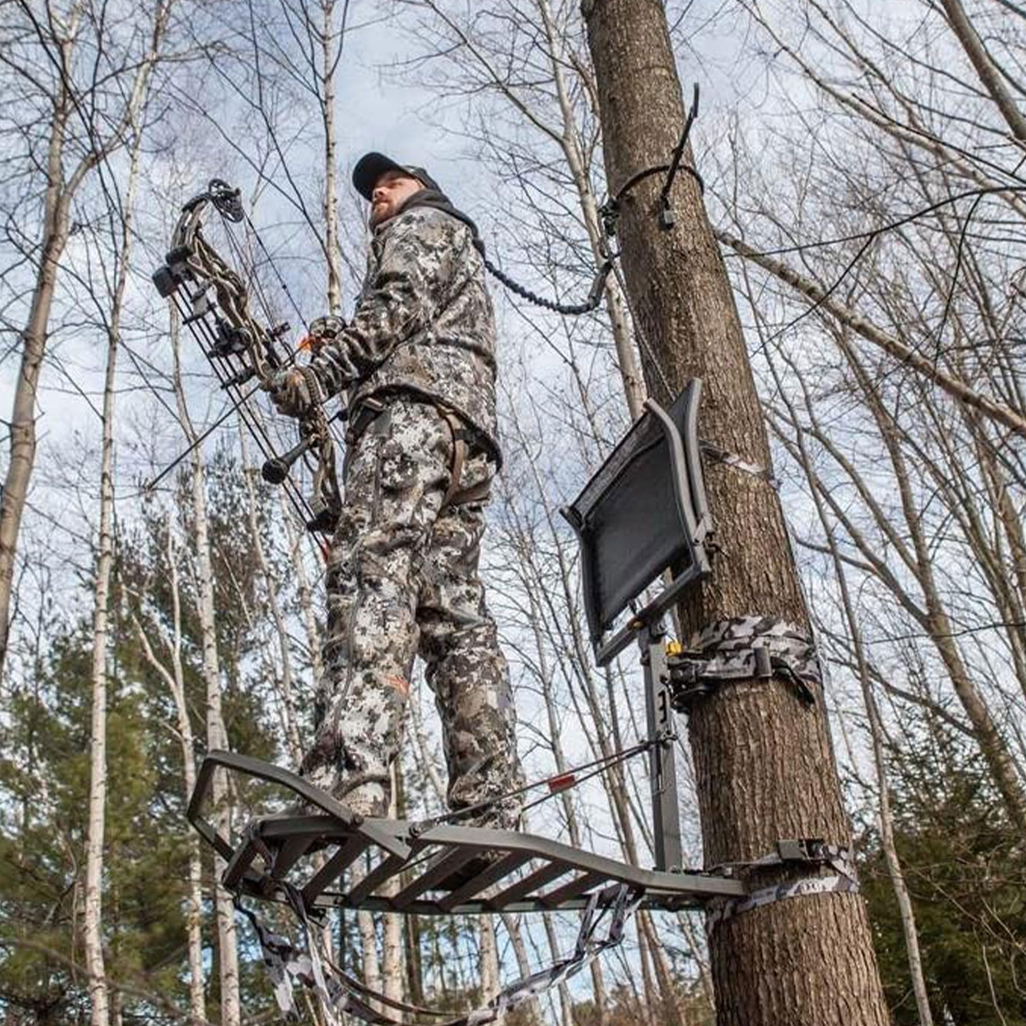 Helium Hang-On Tree Stand, Hawk Kickback XL