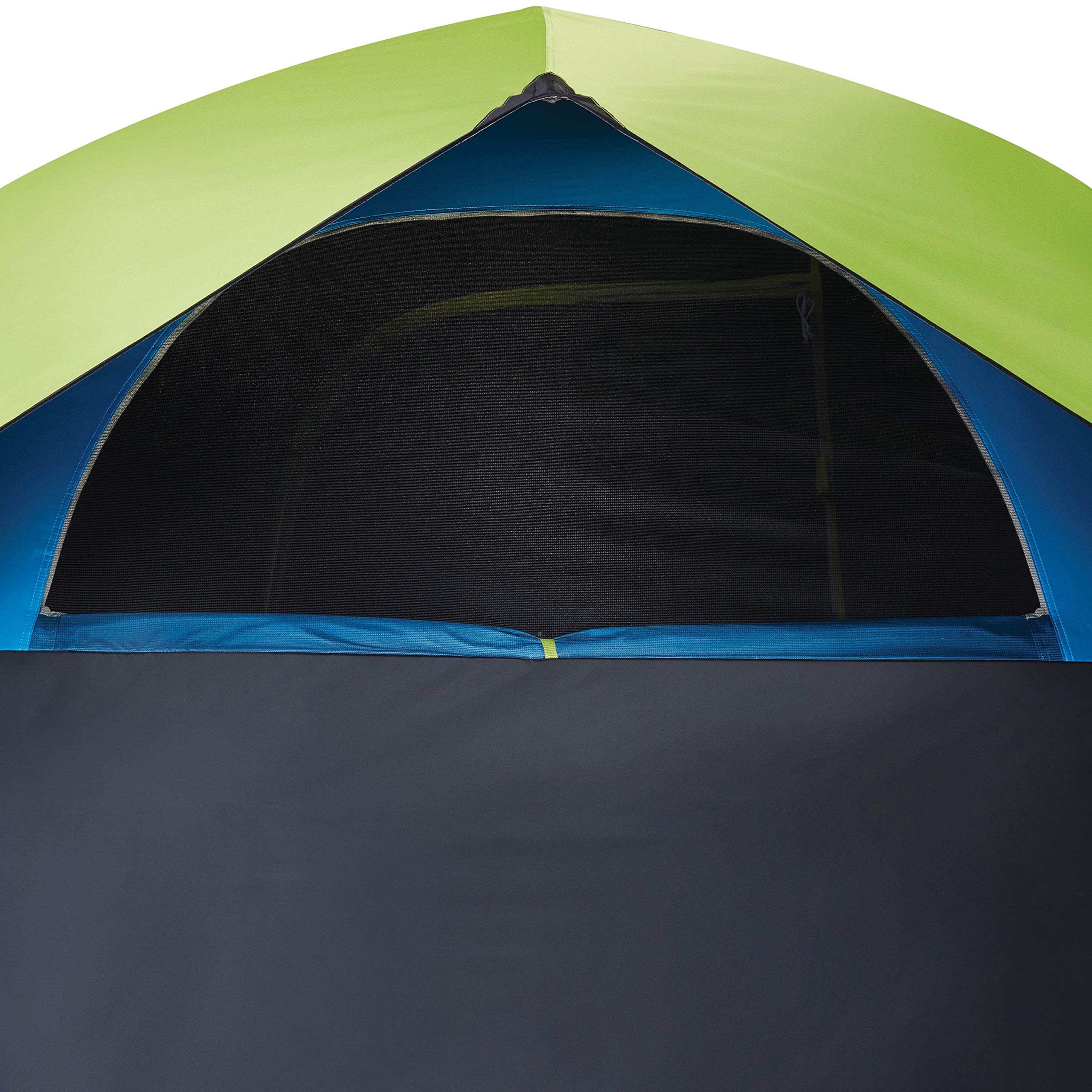 Coleman Dark Room Sundome 4/6 Person Tent, Blocks 90% of Sunlight to Keep Inside Cool, Weatherproof Tent with Rainfly Sets Up in Minutes
