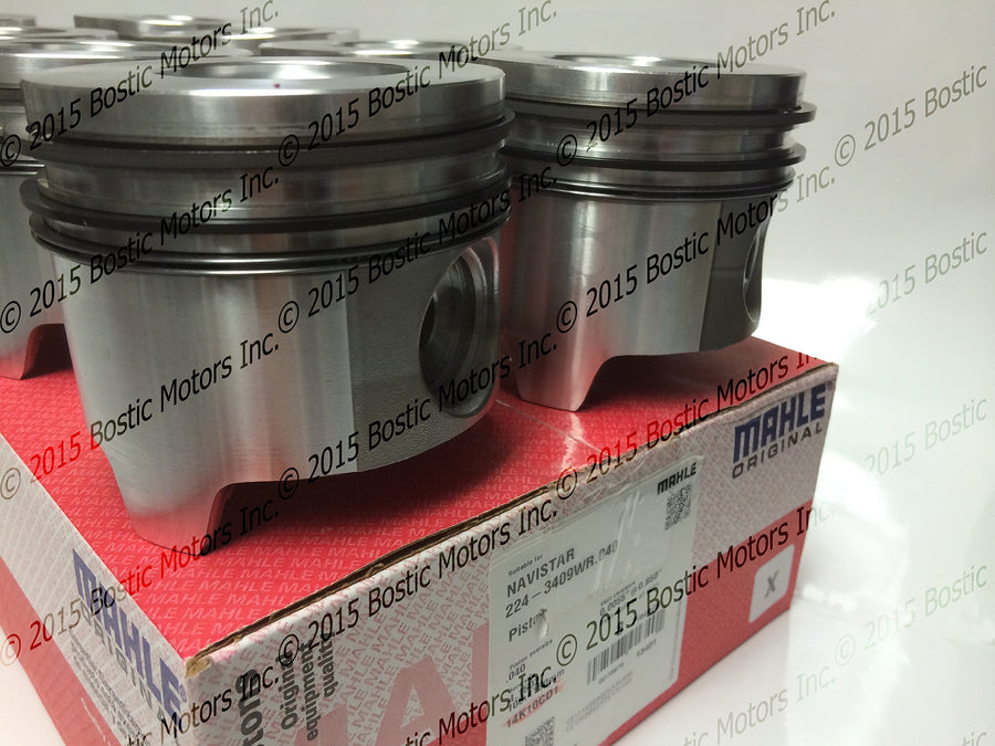 Pistons set MAHLE for Ford 7.3 7.3L Diesel set of 8 95-03 MAHLE Clevite .040 Oversize w/Rings