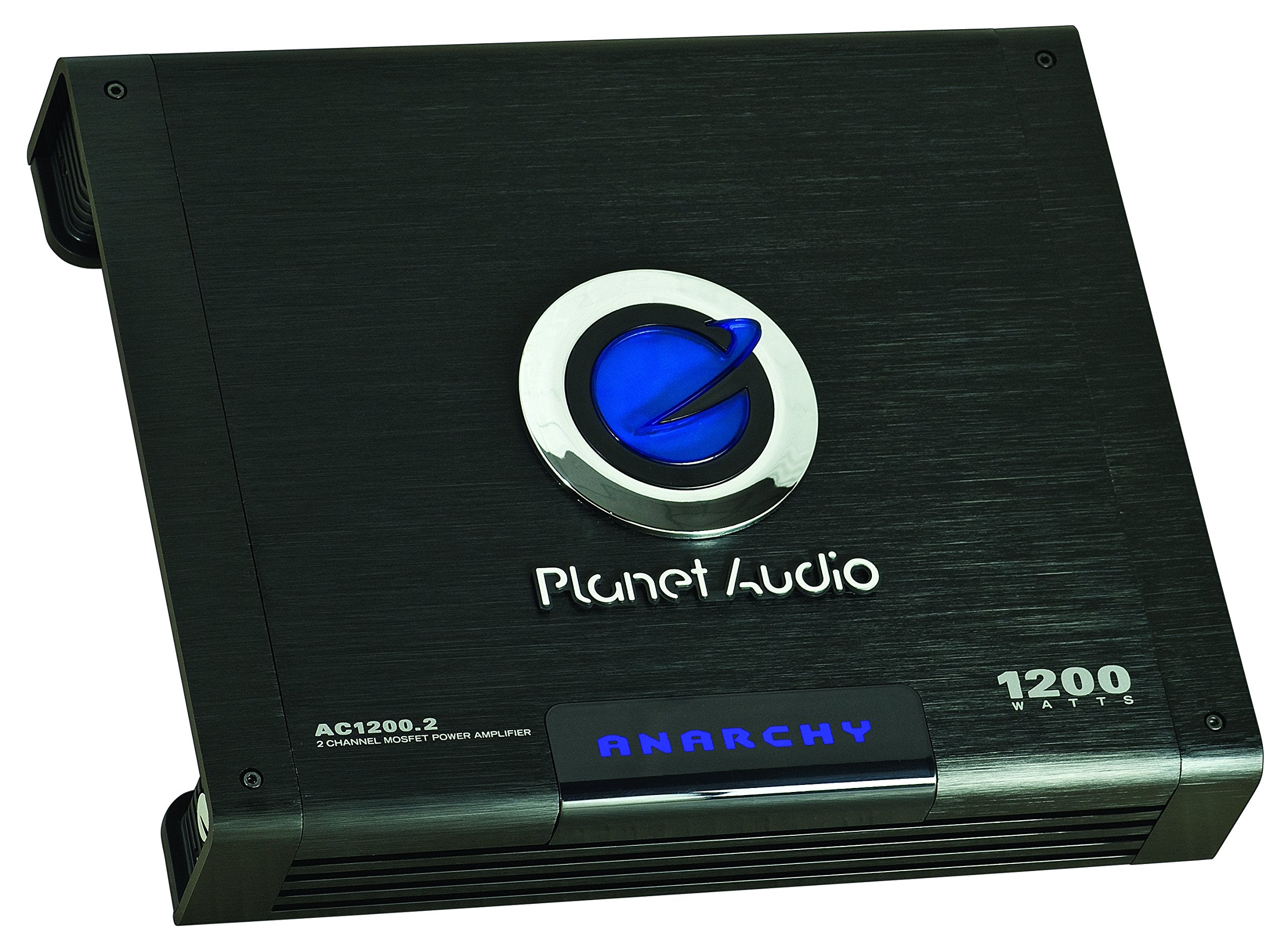 AC1200.2 Planet Audio 2 Channel Car Amplifier - 1200 High Output, High/Low Level Inputs, High/Low Pass Crossover, Hook Up to Subwoofer for Bass