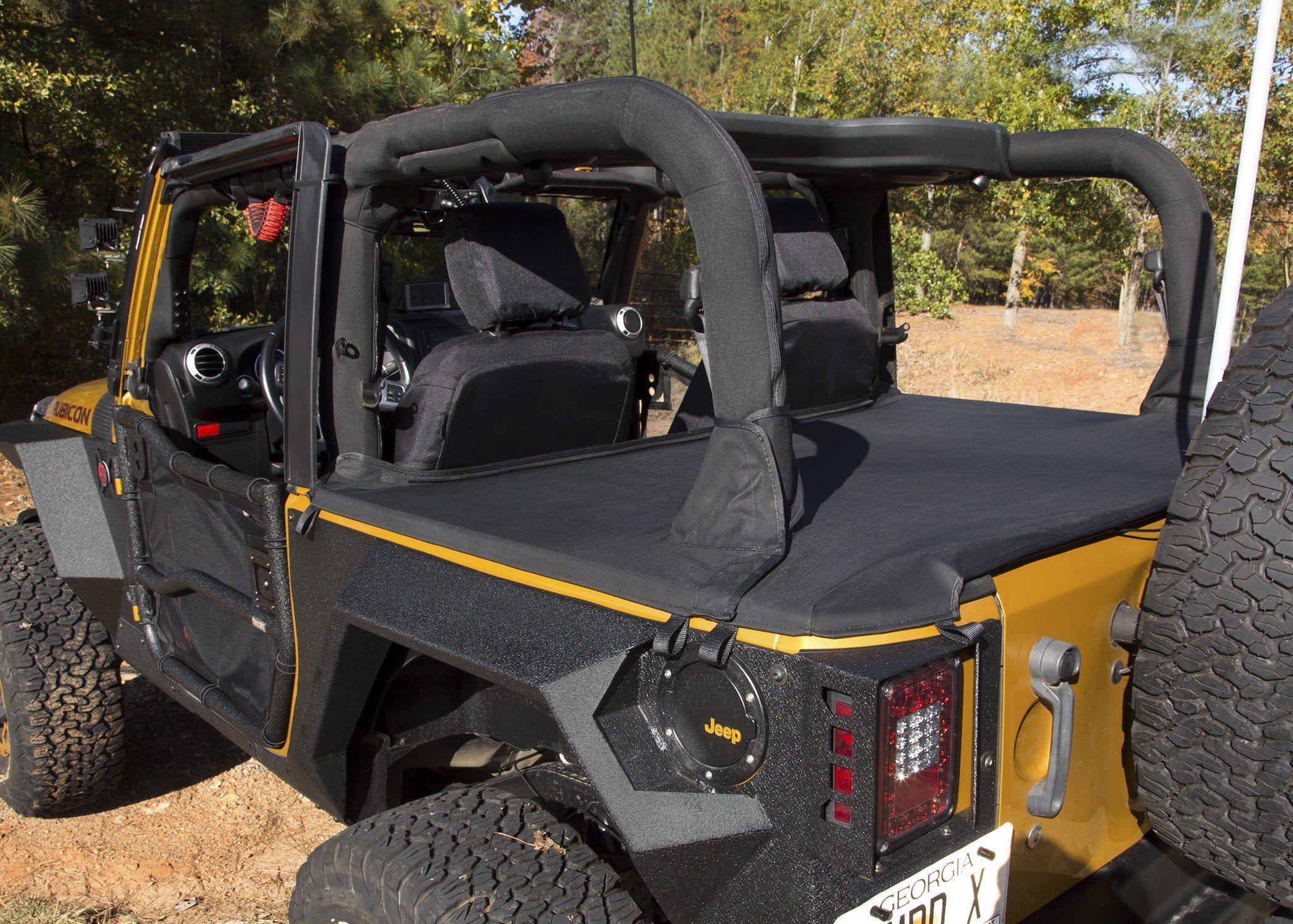 Tonneau Cover Rugged Ridge 13550.03; 07-18 Jeep Wrangler JK, 2 Door