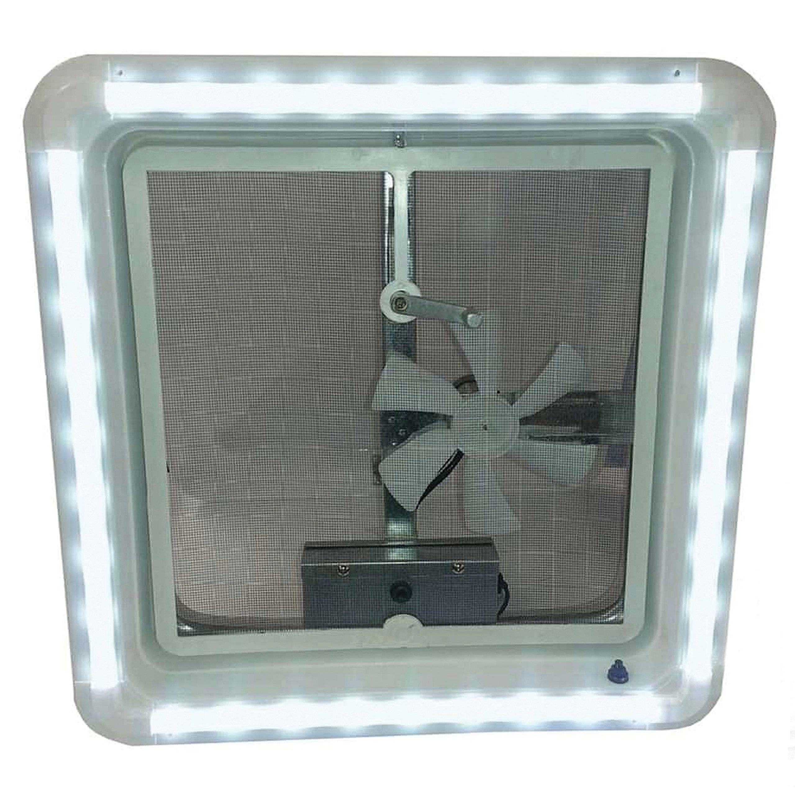 HENG'S INDUSTRIES LED Universal Vent Trim Kit | Clear Lens Ring Diffuser & Cool White Light | Decorative & Functional | 720 Lumens | RVs Campers Travel Trailers | HG-LR-C-CW-AFT