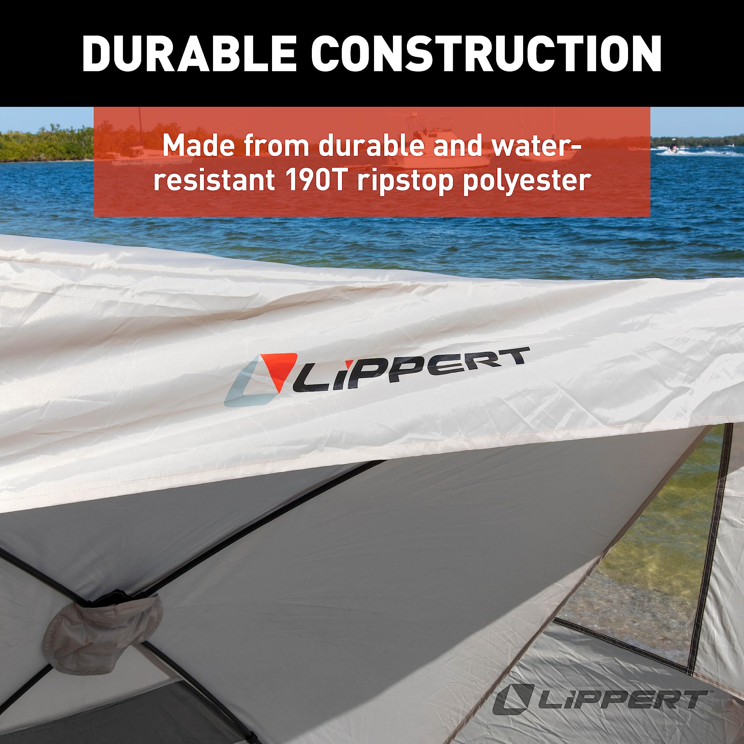 Lippert Popup Sun Shelter for Camping, Beach Trips and Outdoor Concerts - Hideout Picnic