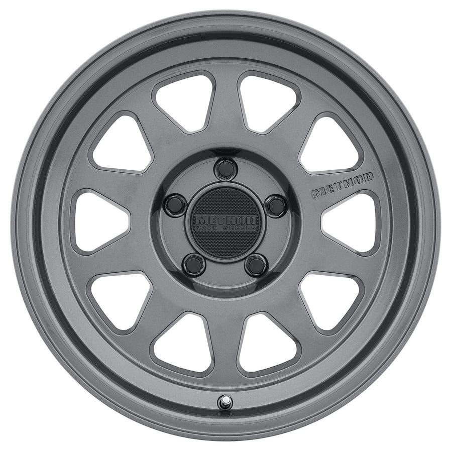 Method Race Wheels 316 17x8.5" Gloss Titanium 5x5", 0mm offset 4.75" Backspace, MR31678550800