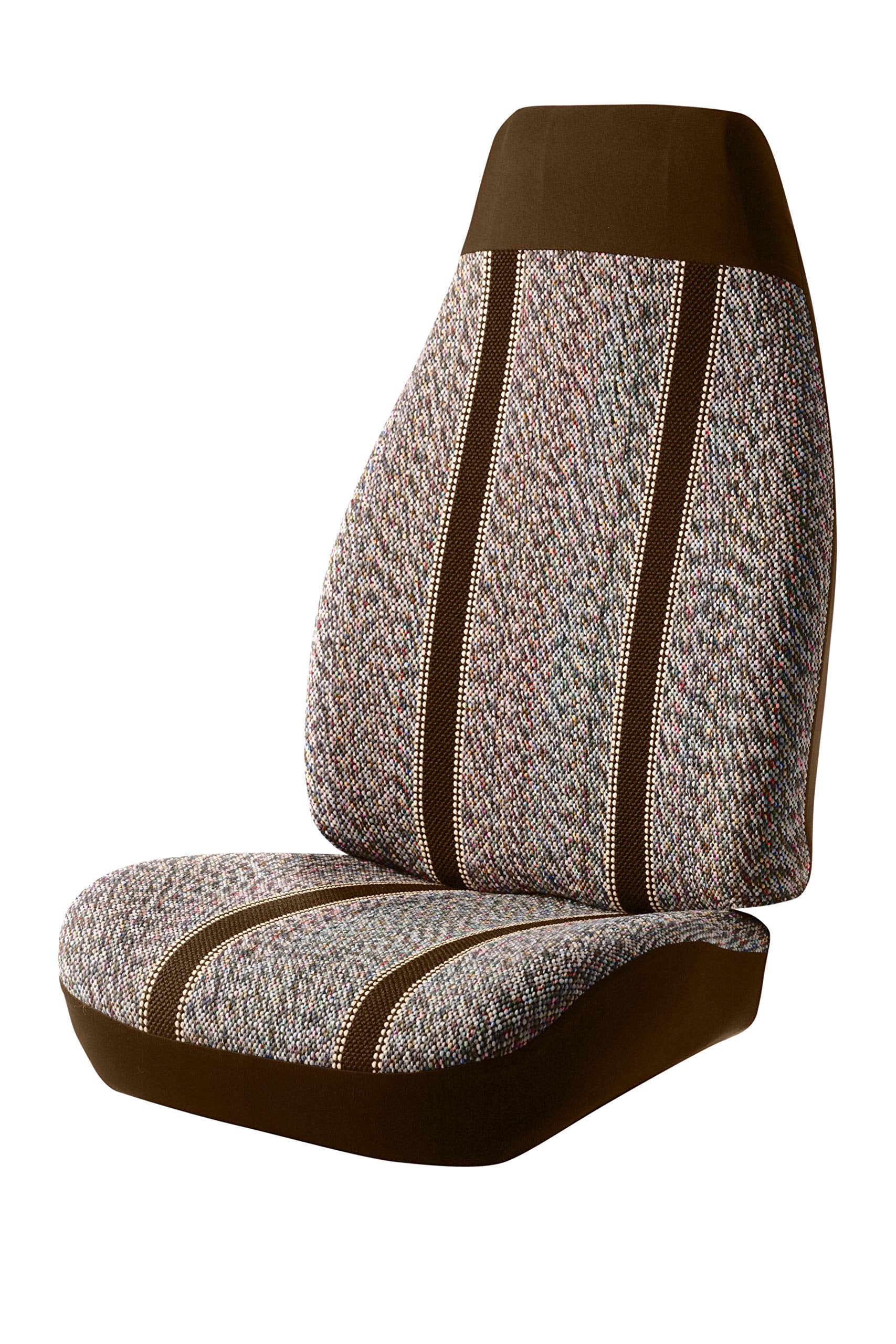 Custom Fit Fia TR48-31 BROWN Front Seat Cover Split Seat 40/20/40 - Saddle Blanket, (Brown)