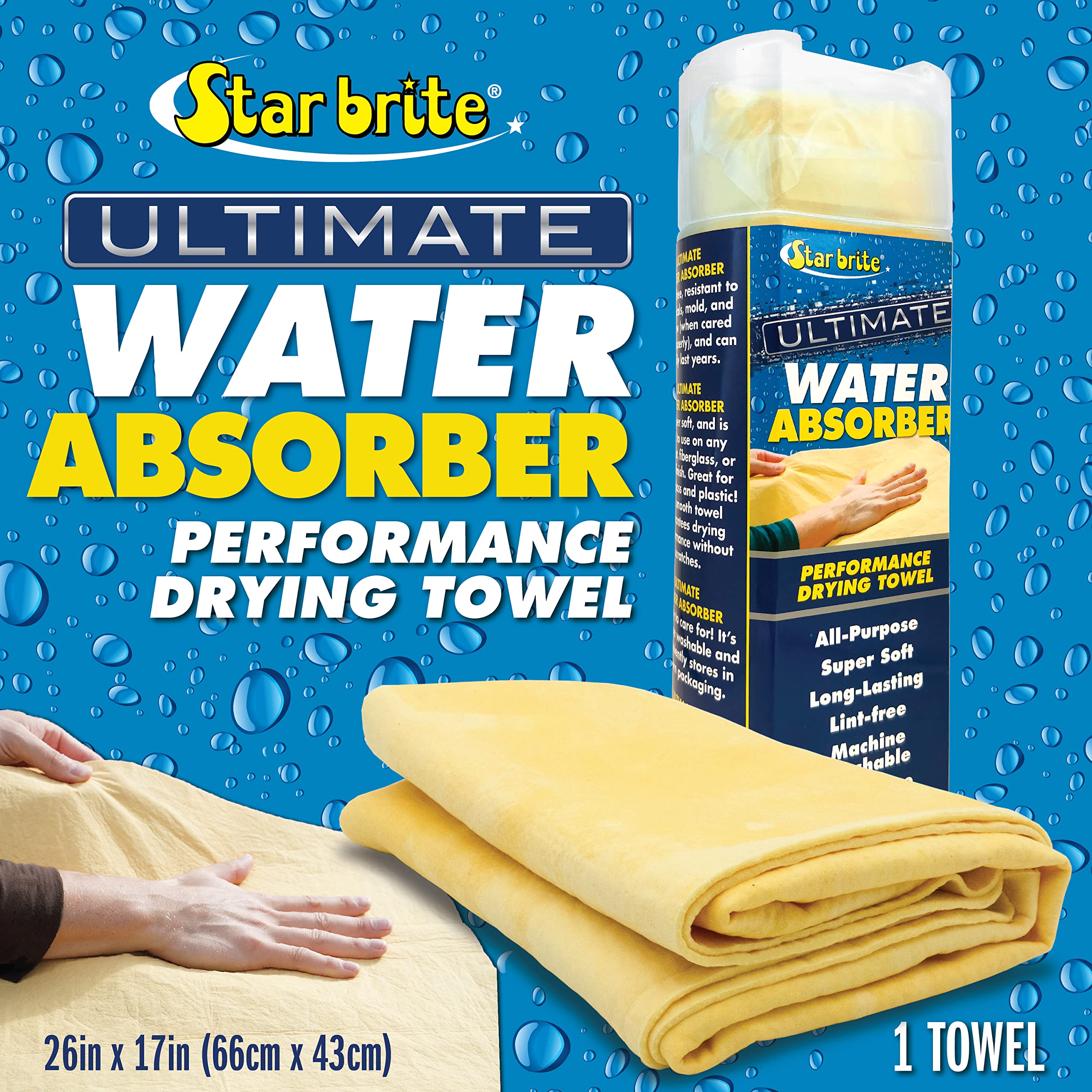SuperSorb STAR BRITE Smooth Synthetic PVA Wipes (040046P)