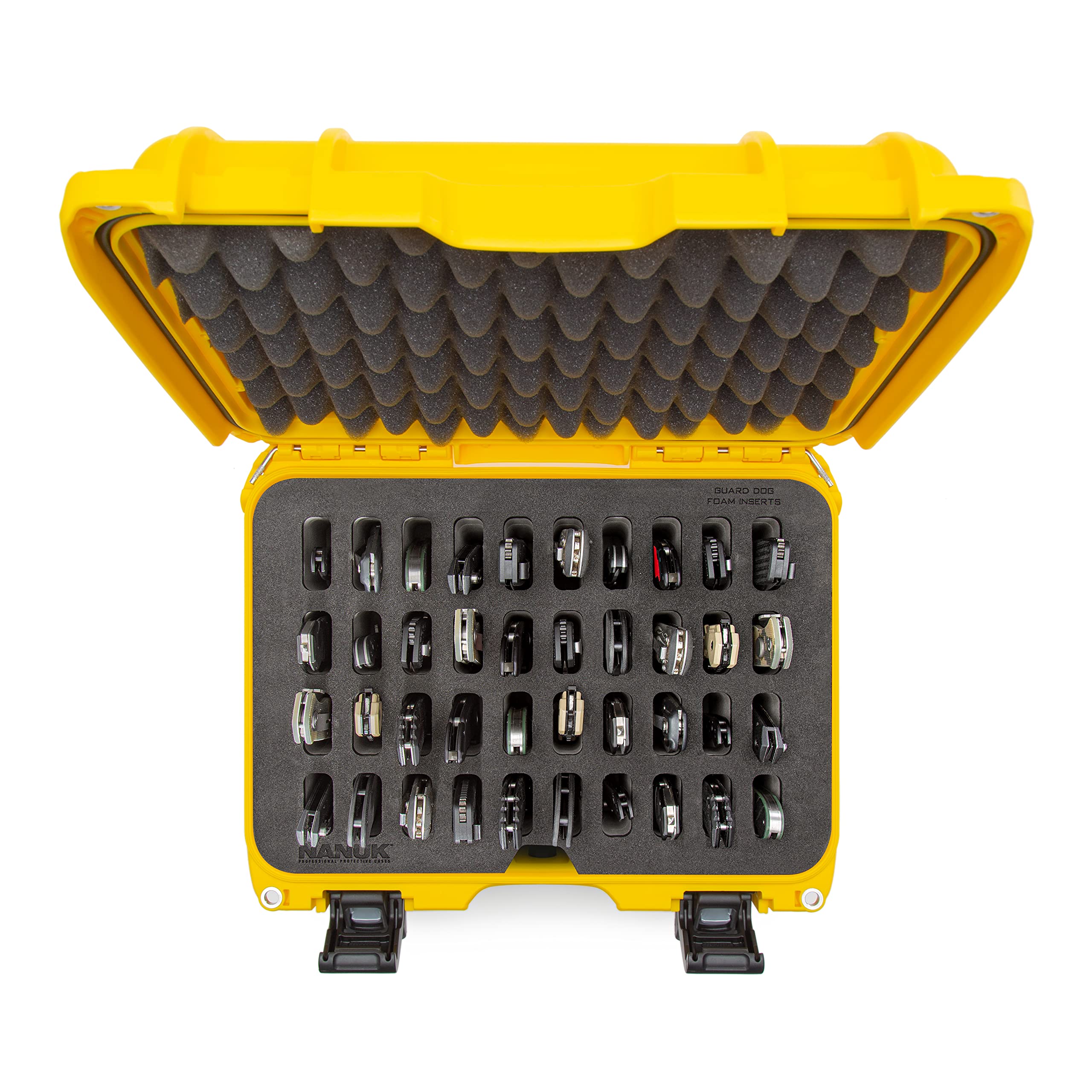 Yellow Nanuk Case w/Foam Insert for 40 Knives 915-40KNI4