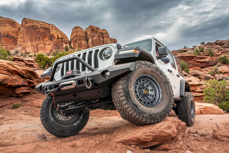WARN Epic Wheels, Jackhammer, Fits: Jeep Wrangler JL, JK and Gladiator JT - Black 106689