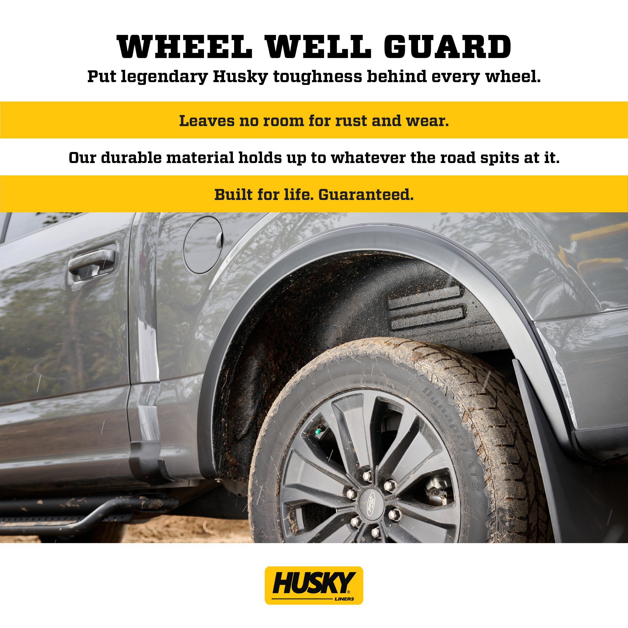 Rear Wheel Well Guards - Husky Liners | 2015-2020 Ford F-150 (Will not fit Raptor) - Black, 2 Pc. | 79121
