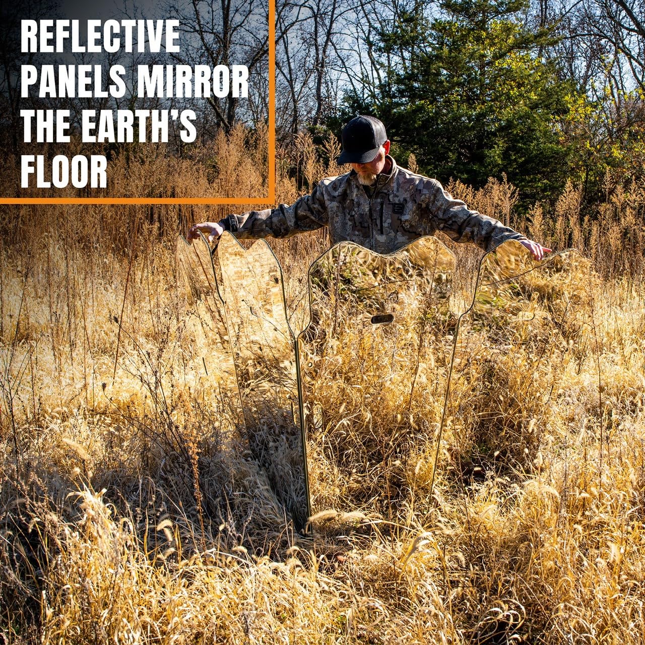 Summit Outdoors Predator GhostBlind Hunting Ground Blind 4-Panel Reflective Hunting Blind