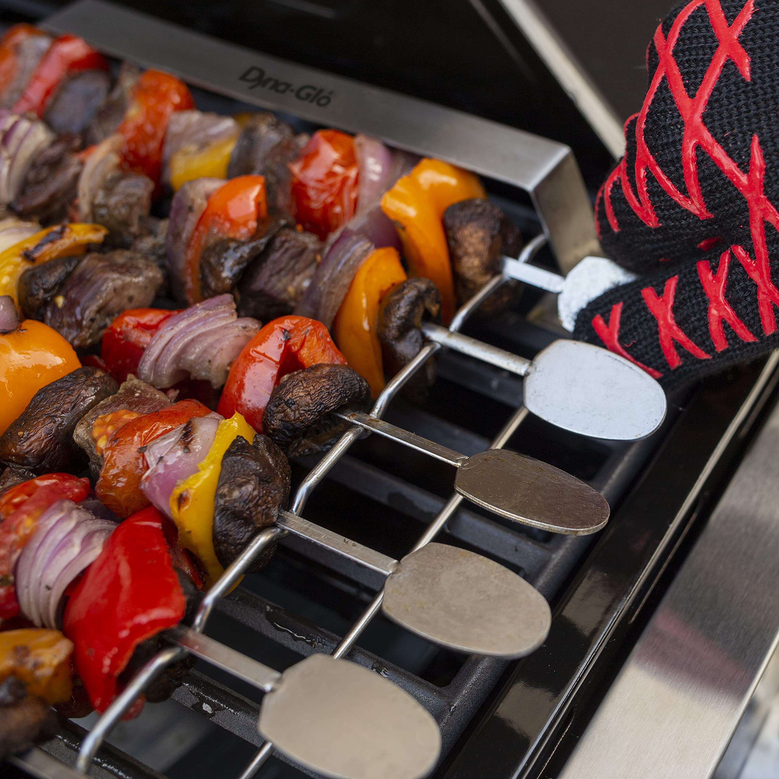 6PC Dyna Glo Skewer and Rack Set