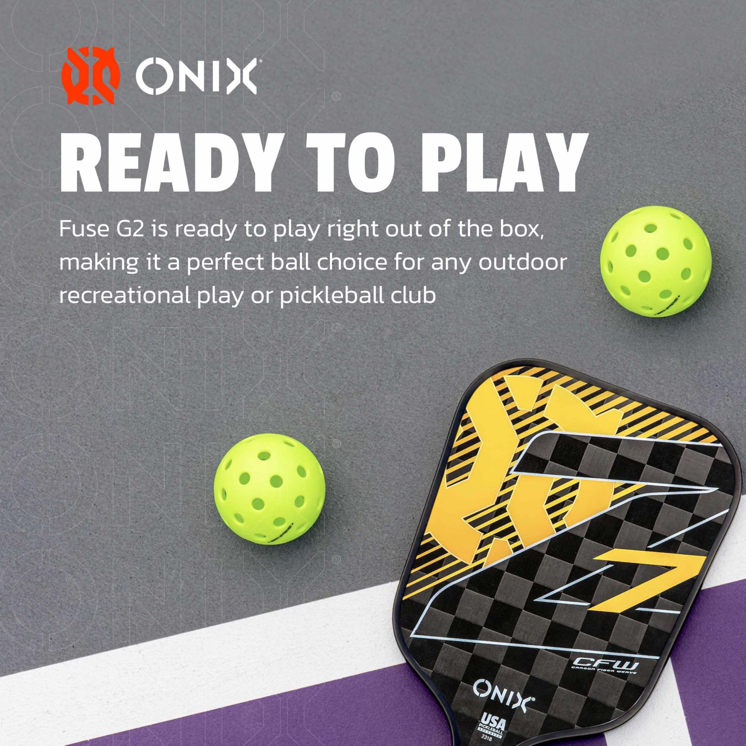 Fuse G2 Onix Outdoor Pickleball Balls