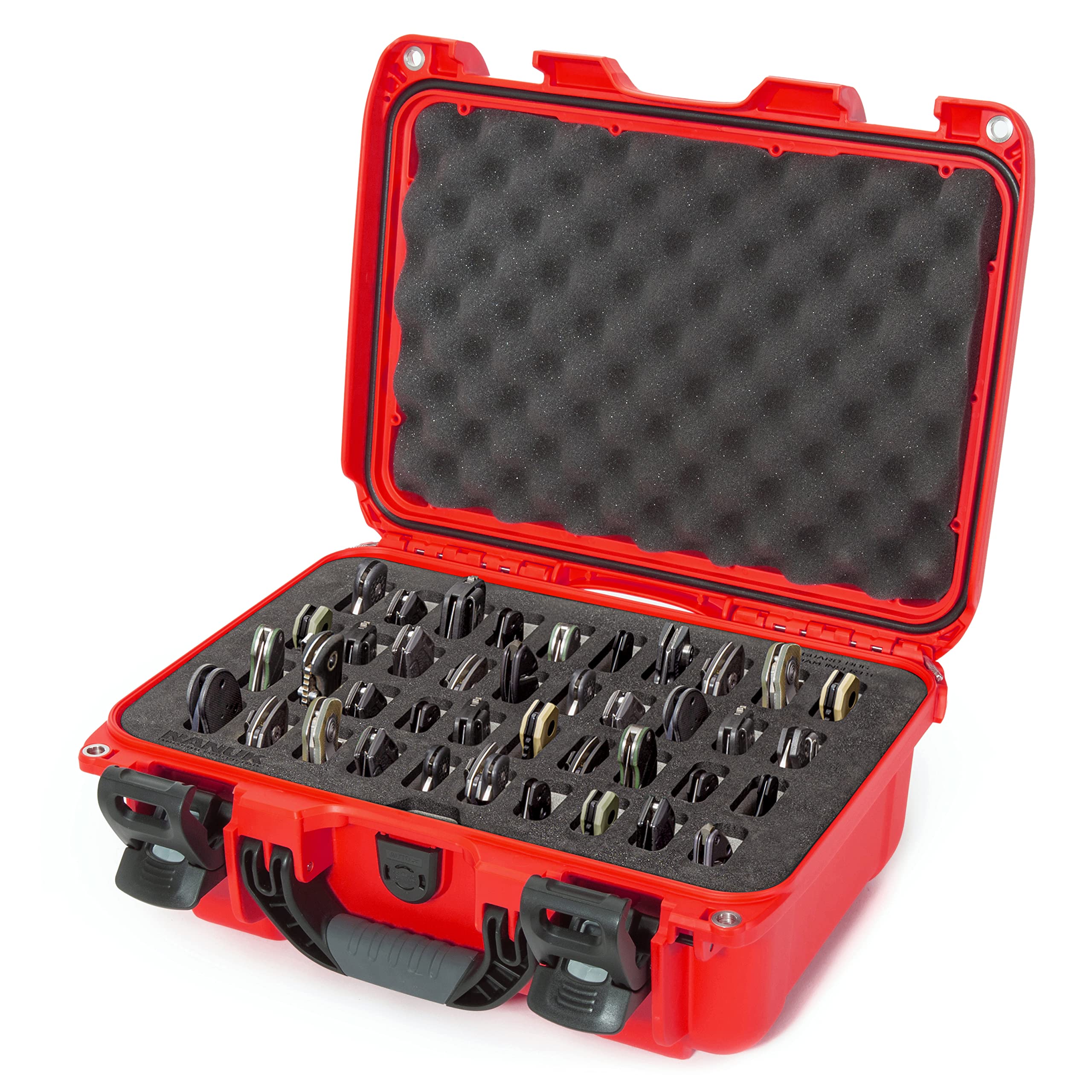 Red Nanuk Case w/Foam Insert for 40 Knives 915-40KNI9