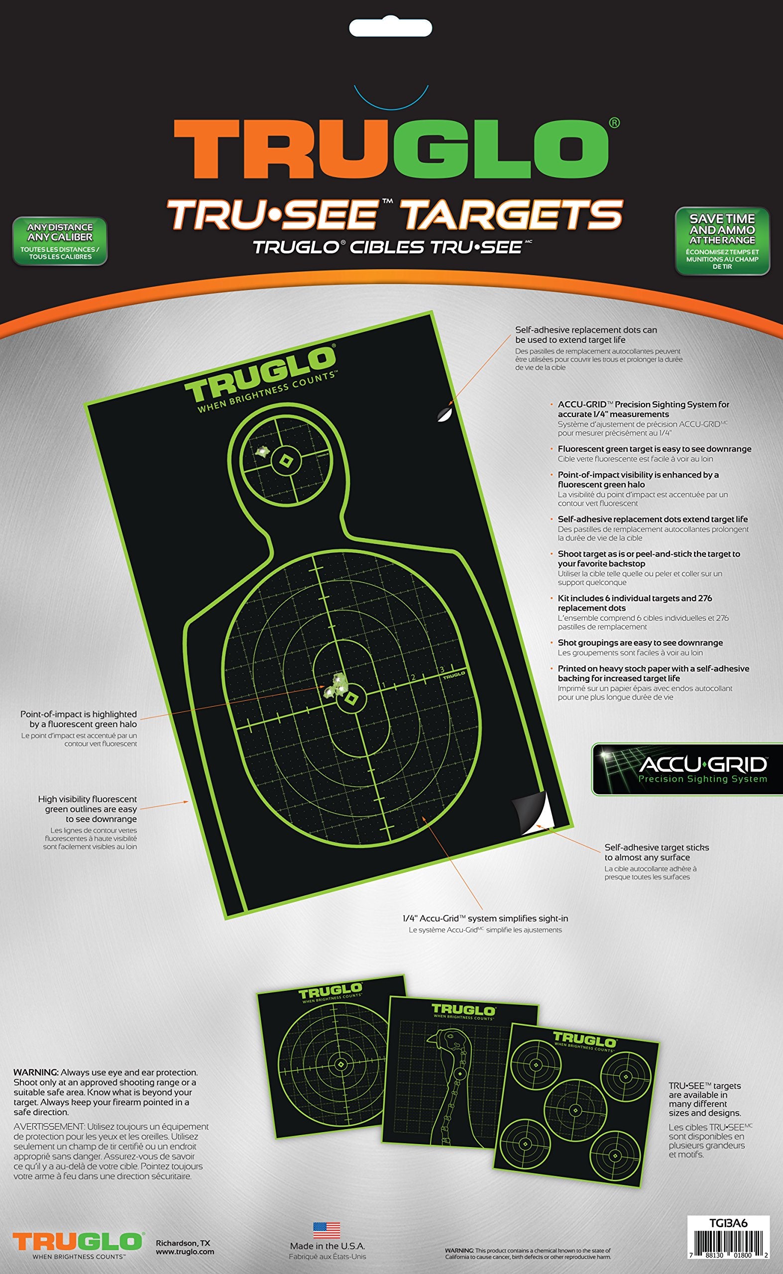 TRUGLO Reactive TRU-SEE Splatter Handgun Target, 12-Pack, Green