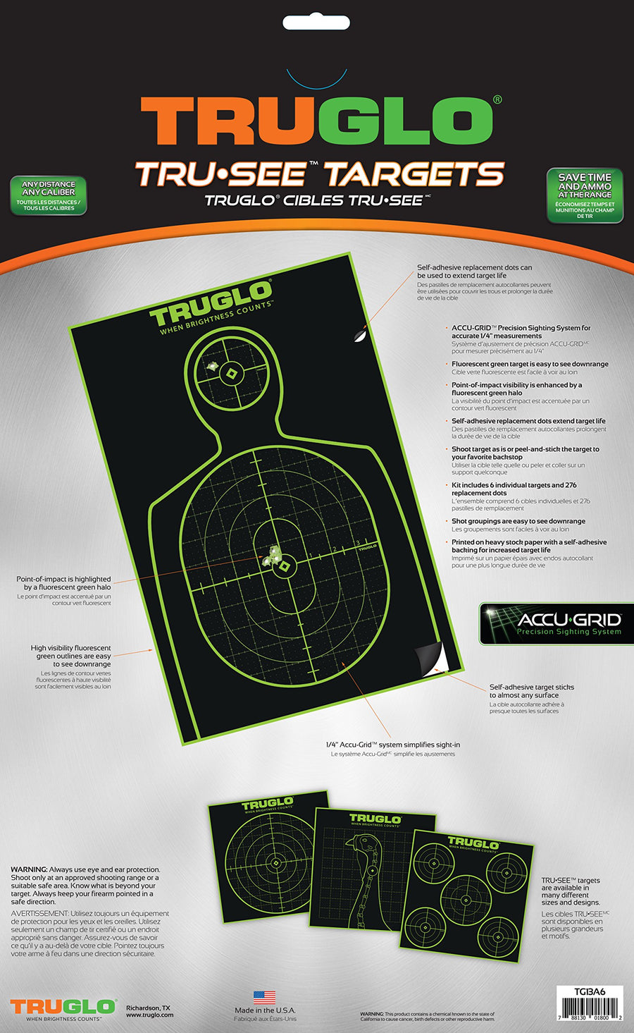 TRUGLO Reactive TRU-SEE Splatter Handgun Target, 12-Pack, Green
