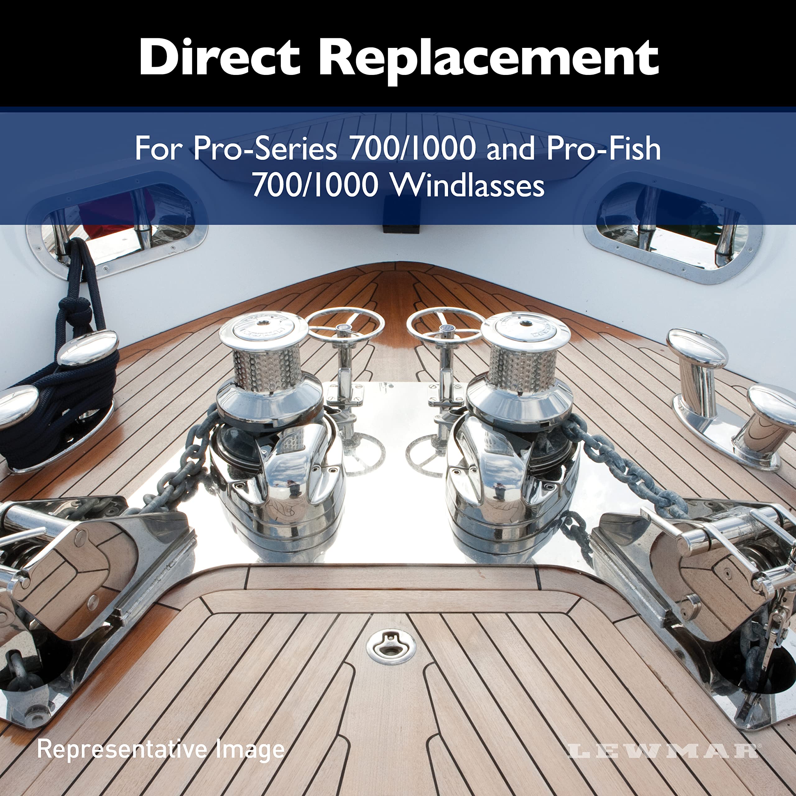 Lewmar Gypsy Pro Series RC 5/16" G4 in Chromed Bronze – Replacement for Pro-Series 700/1000 and Pro-Fish 700/1000 Windlasses, Made from Chrome Plated Bronze