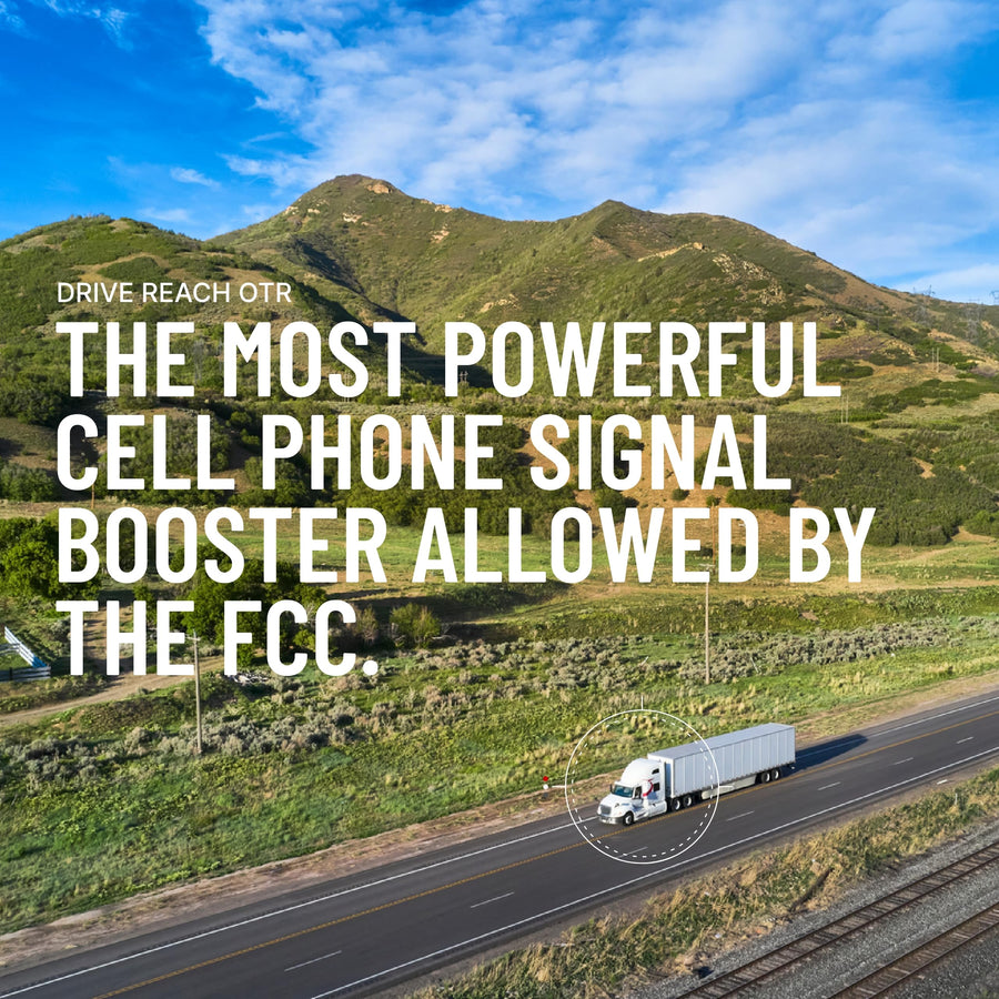 weBoost Drive OTR Reach - Cell Phone Signal Booster for Trucks and SUVs | Boosts 5G & 4G LTE for All U.S. Carriers - Verizon, AT&T, T-Mobile & more | Made in the U.S. | FCC Approved (model 477154)