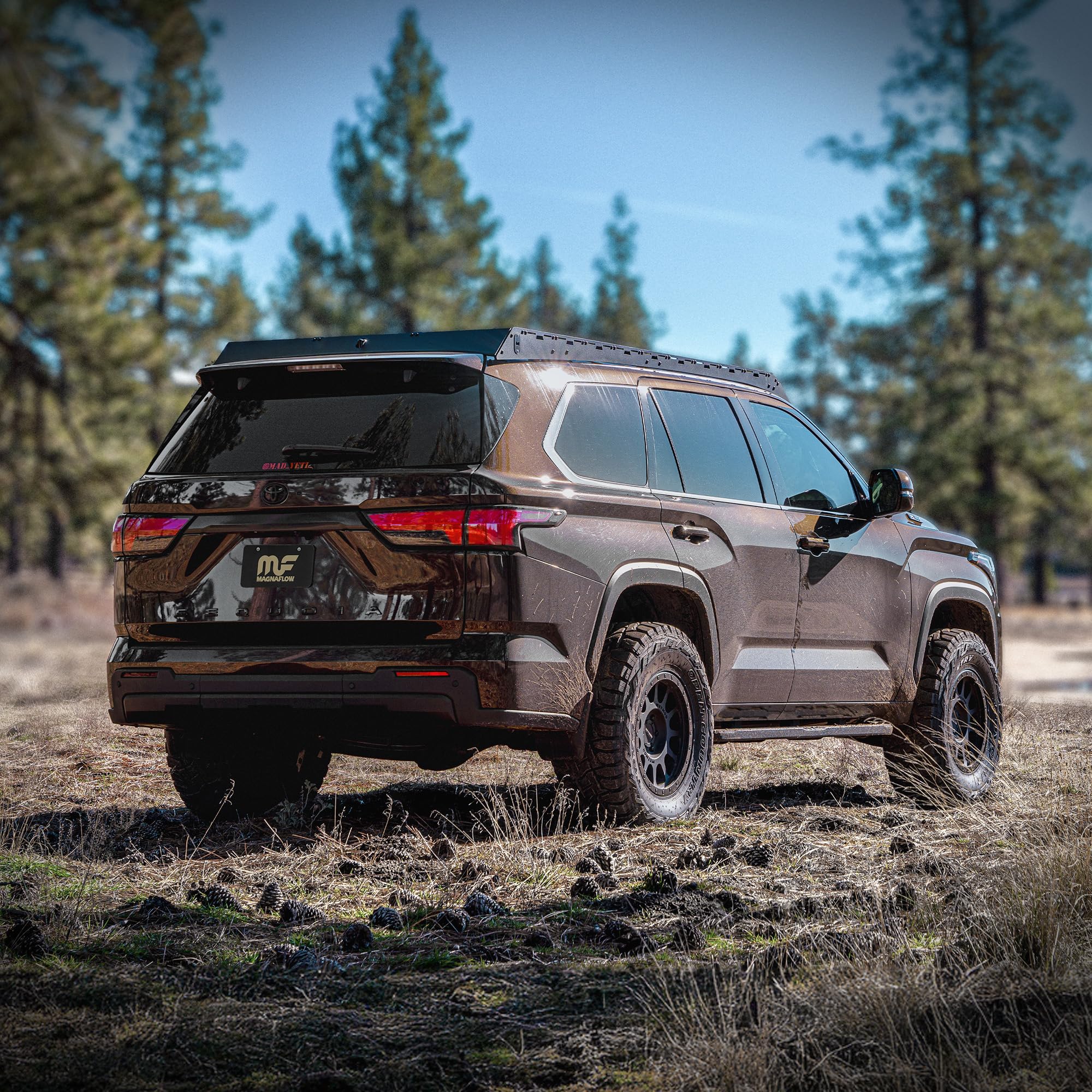MagnaFlow Exhaust System Performance 19625: Cat-Back, Overland Series, Compatible with 2023-2024 Toyota Sequoia, Single Straight Driver Side Rear Exit Style