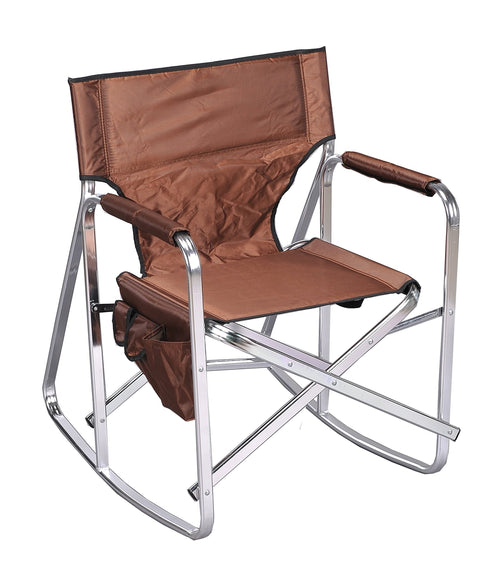 Camping Stylish SL1205BROWN Rocking Full Back Folding Director's Chair