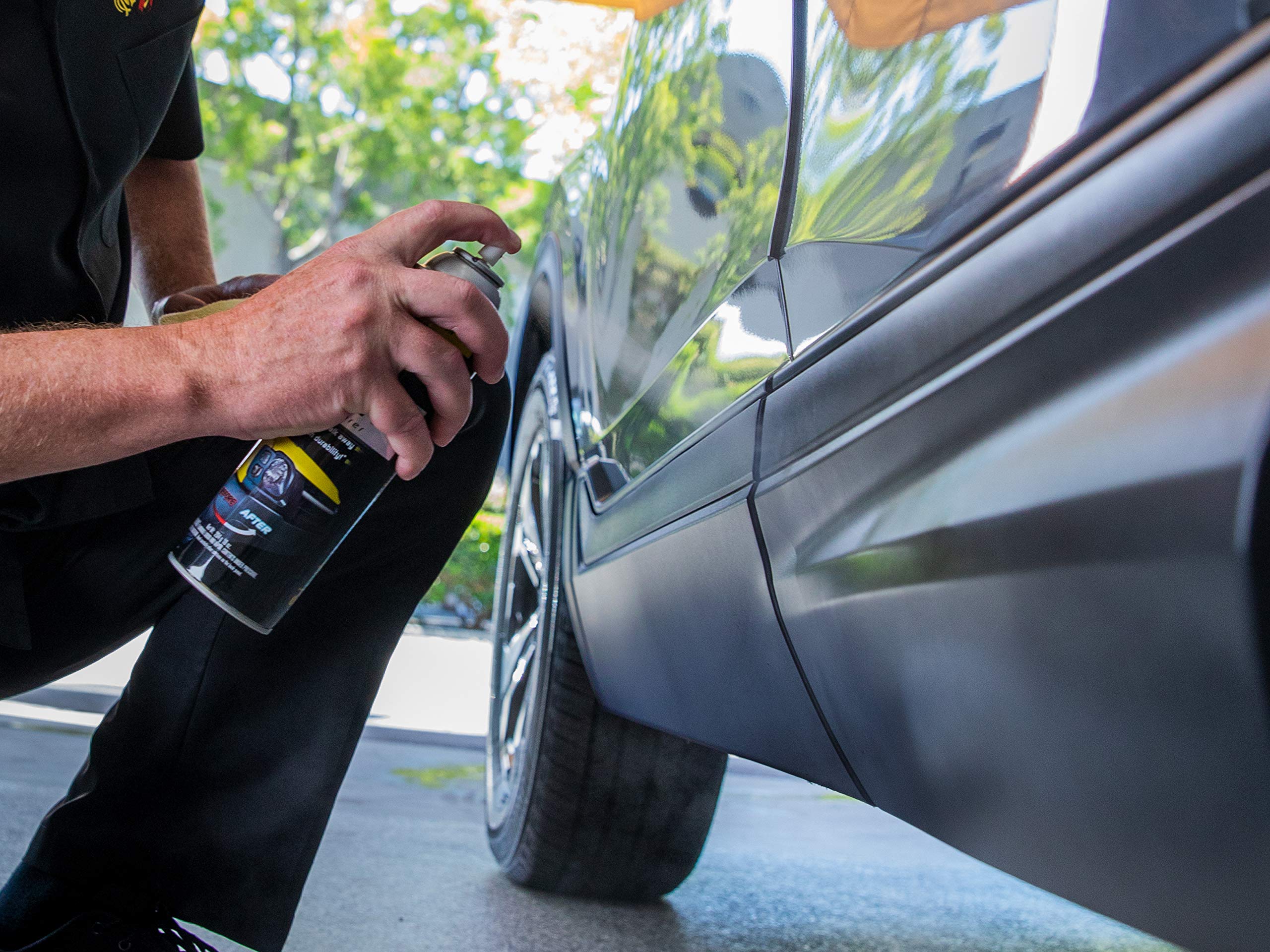 Meguiar's Plastic Restorer Ultimate Black - Restore Faded Exterior Trim, Add Shine and Protect Exterior Trim with Durability and UV Protection - Makes Trim and Plastic Look Like New, 10 Oz Aerosol