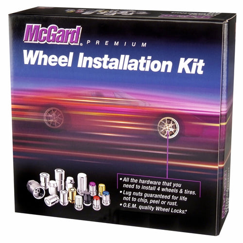 Bulge Style Cone Seat McGard 84550 Wheel Installation Kit for 5-Lug Wheels (1/2"-20 Thread Size)