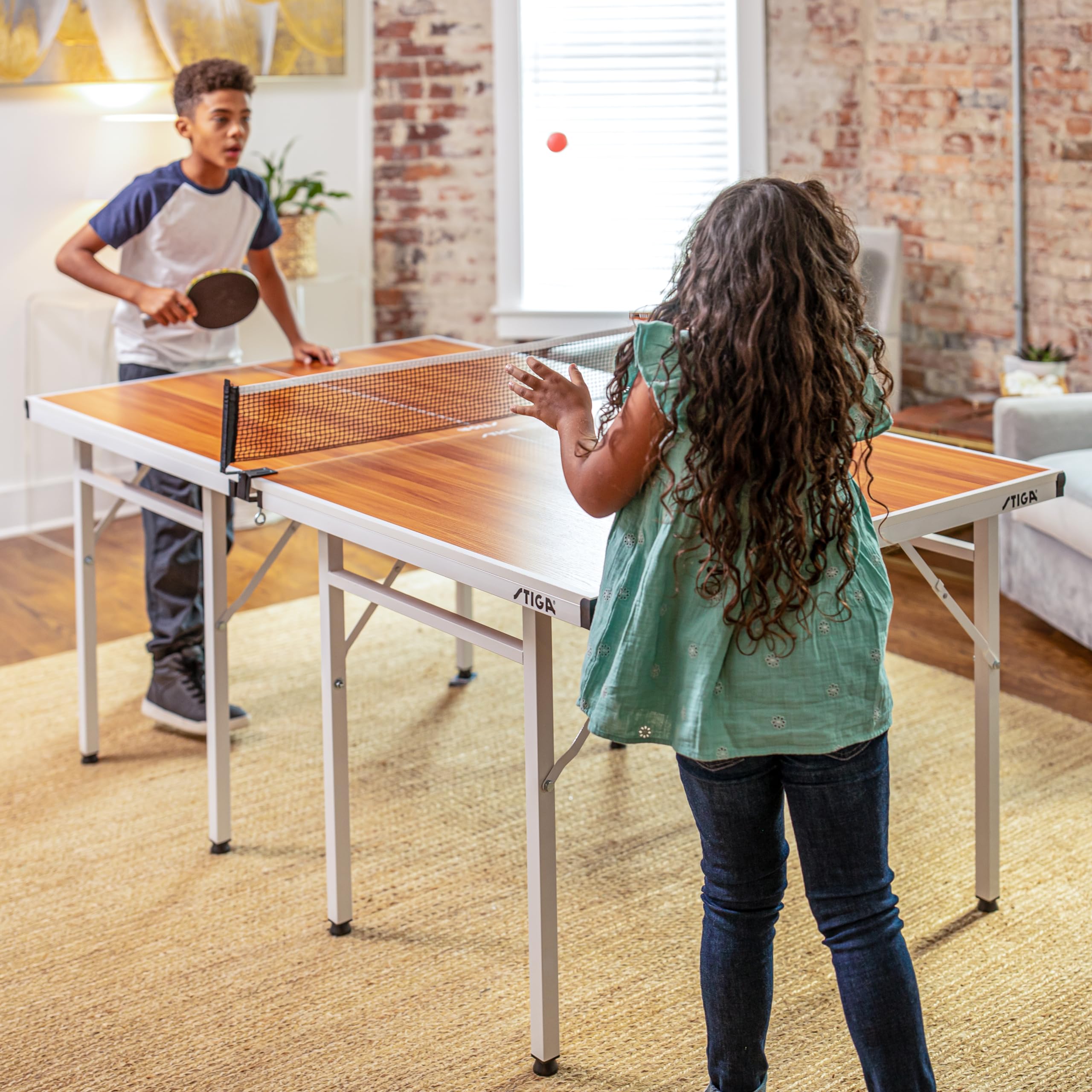 STIGA Space Saver - Ping Pong Table Compact - Separate Table Halves - Regulation Height - No Assembly Required