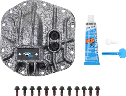 Dana 30 Differential Cover Spicer 10040640 Compatible with Select Wrangler JL - Gray Nodular Iron Front