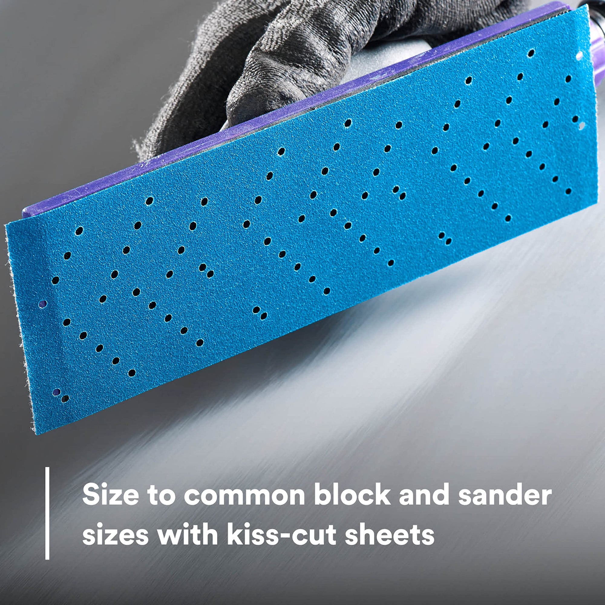 3M Hookit Blue Abrasive Roll Sheet, 36195, Multi-Hole, 2.75 in x 13 yd, 320+ Grade, Automotive Sanding Sandpaper for Coating Removal, Body Repair, Auto Sanding