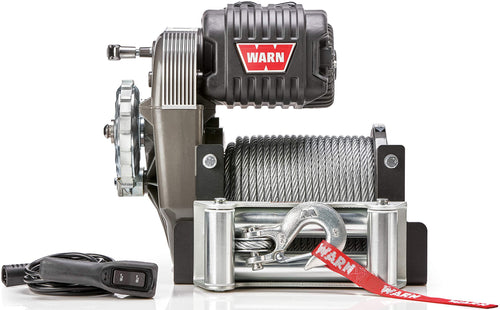 M8274 WARN 106170 Winch with Steel Cable Rope: 3/8" Diameter x 125' Length, 5 Ton (10,000 lb) Pulling Capacity