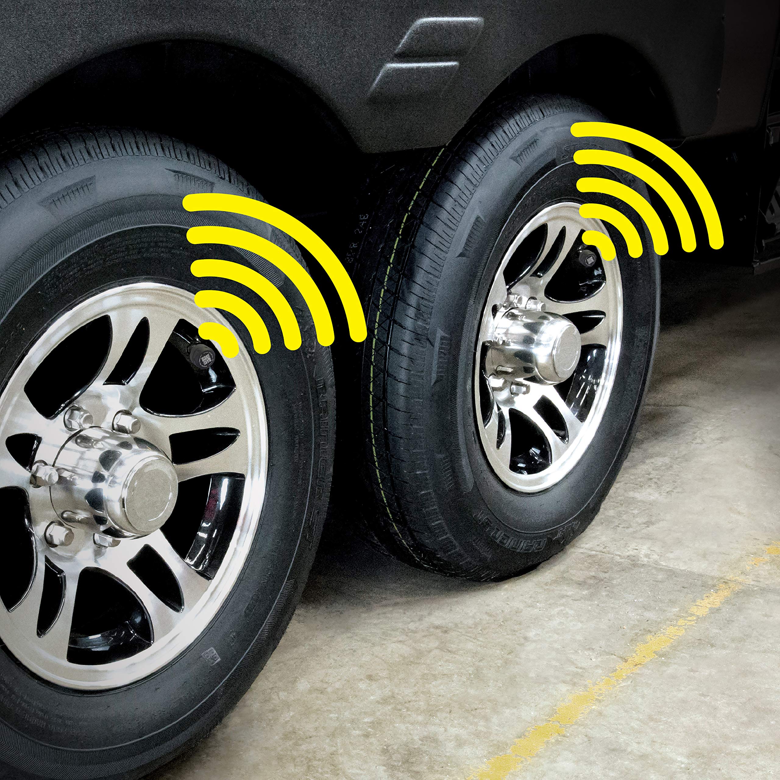 Lippert Components Tire Sensors LINC (2 Pack) for RVs, 5th Wheels, Motorhomes, Tow Vehicles, Easy DIY Installation on Valve Stem, OneControl App Compatible - 2020106299